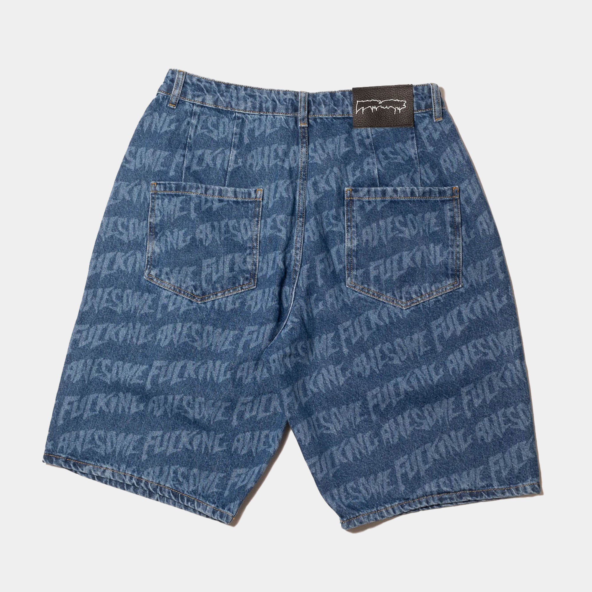 Fucking Awesome Baggy Pleated Laser Short - Indigo