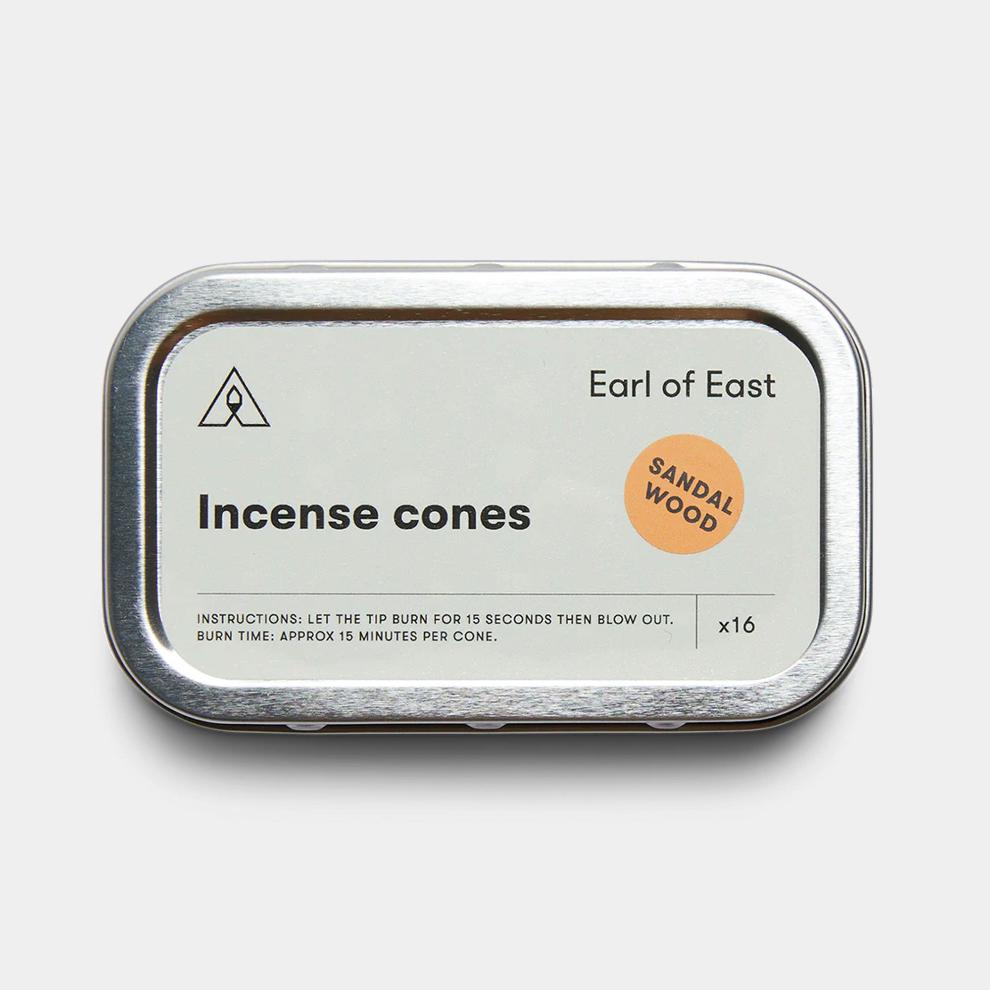 Earl of East Sandalwood Incense Cones 16 Pack