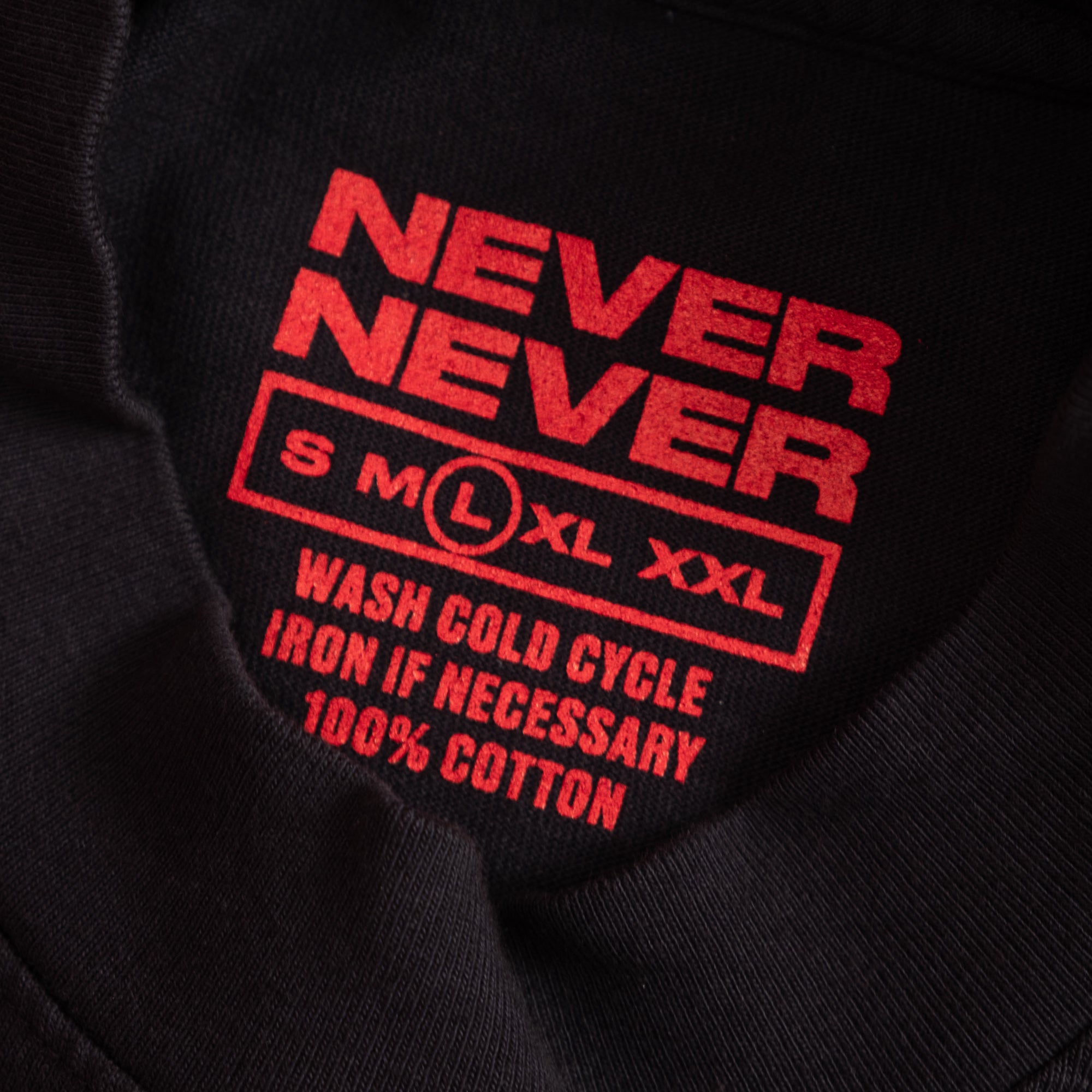 Never Never x High Society Tee - NEVER FRONT