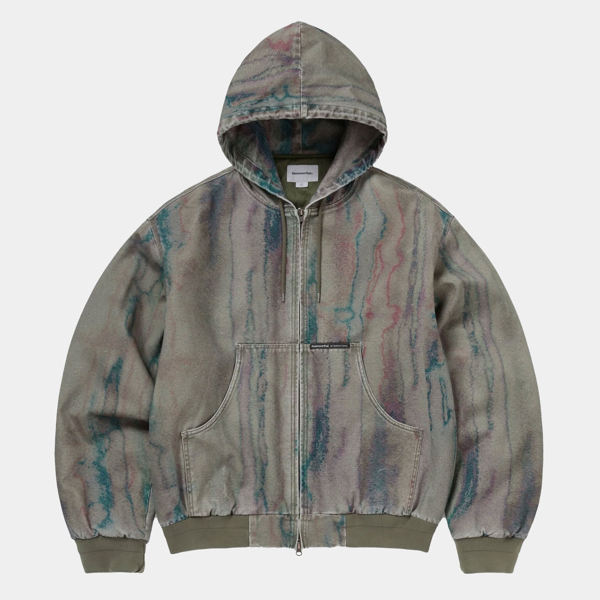 thisisneverthat Blurred Hood Jacket - Olive