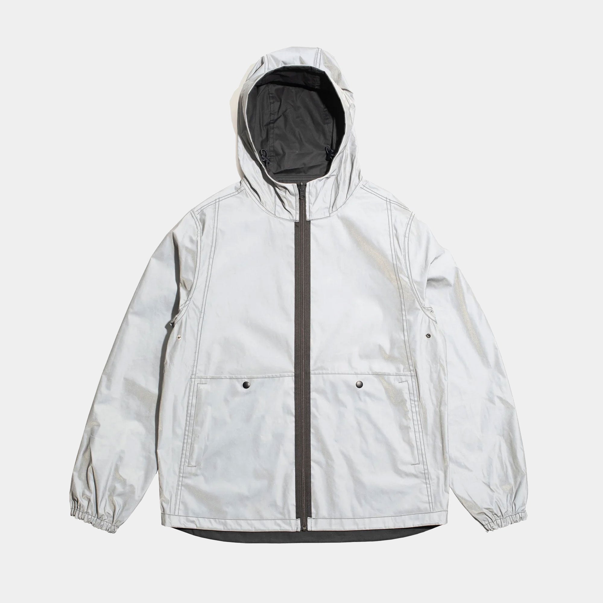 Pop Trading Company Reversible Tech Jacket - Anthracite/Reflective