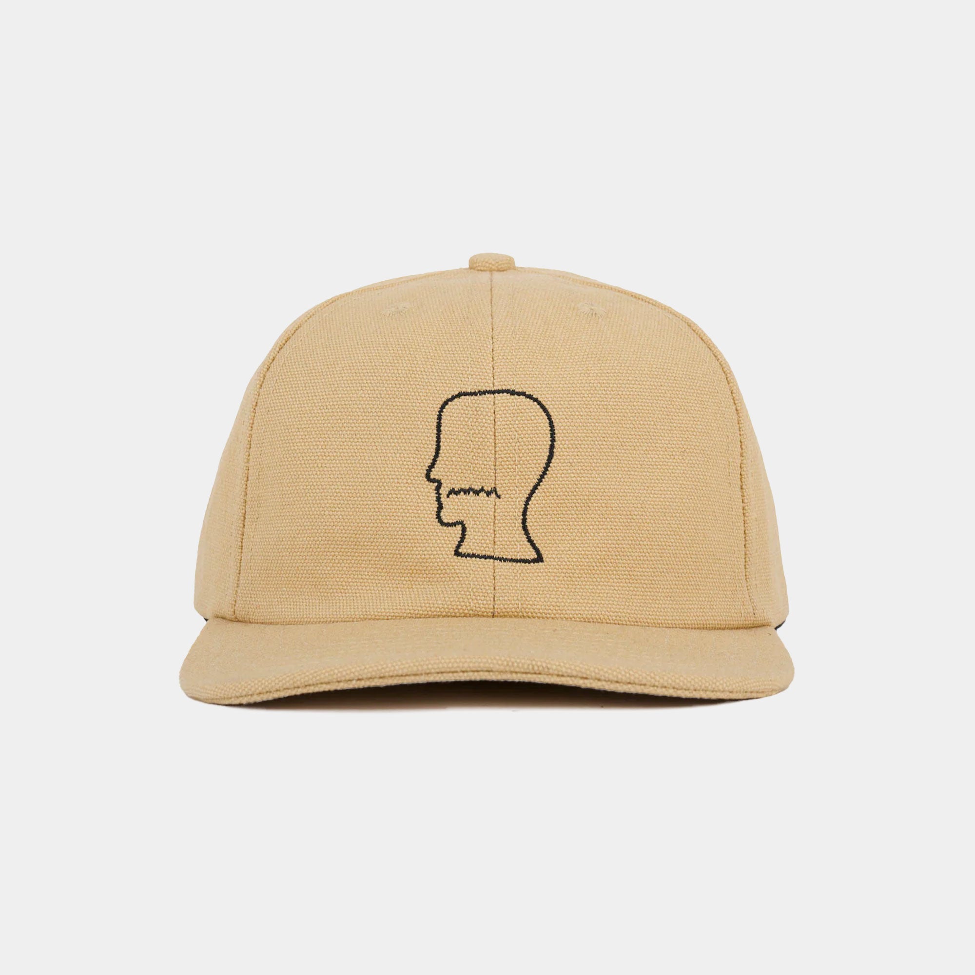 Brain Dead Washed Twill Logohead Hat - Ochre