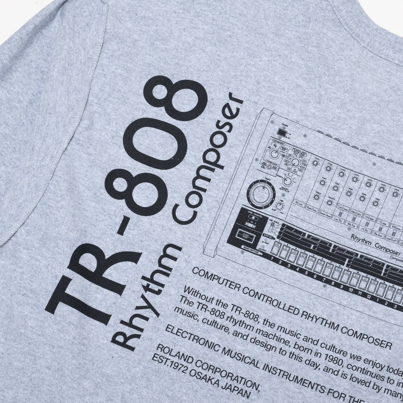 is-ness x Roland TR-808 LS Tee - Grey