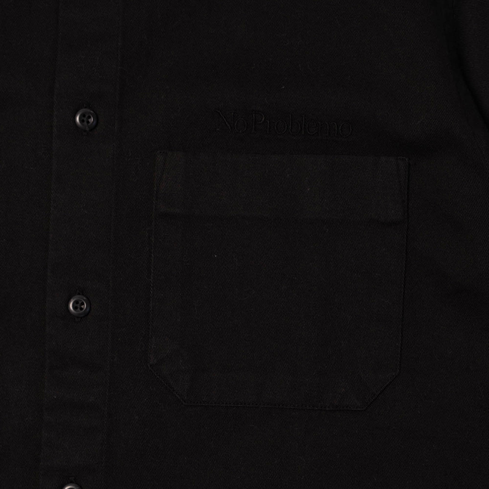 No Problemo Mini Problemo SS Work Shirt - Black