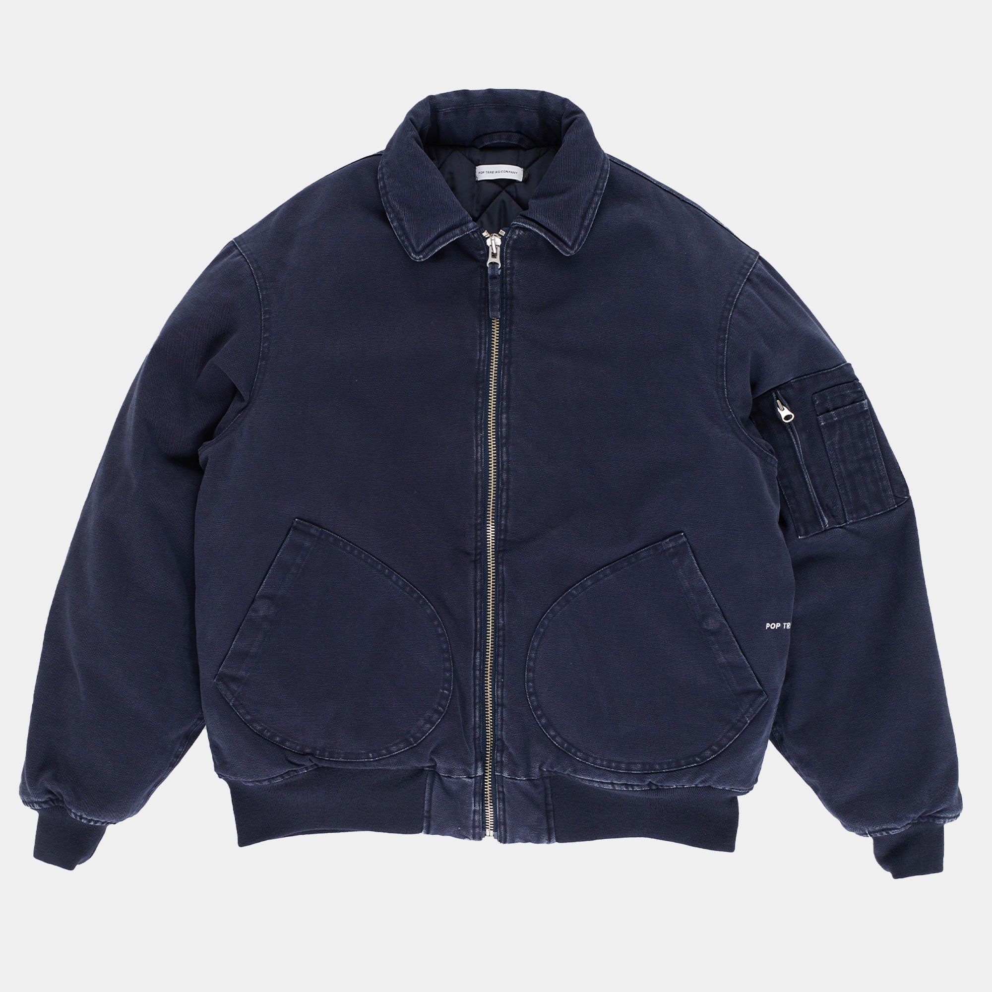 Pop Trading Company Flight Jacket - Navy