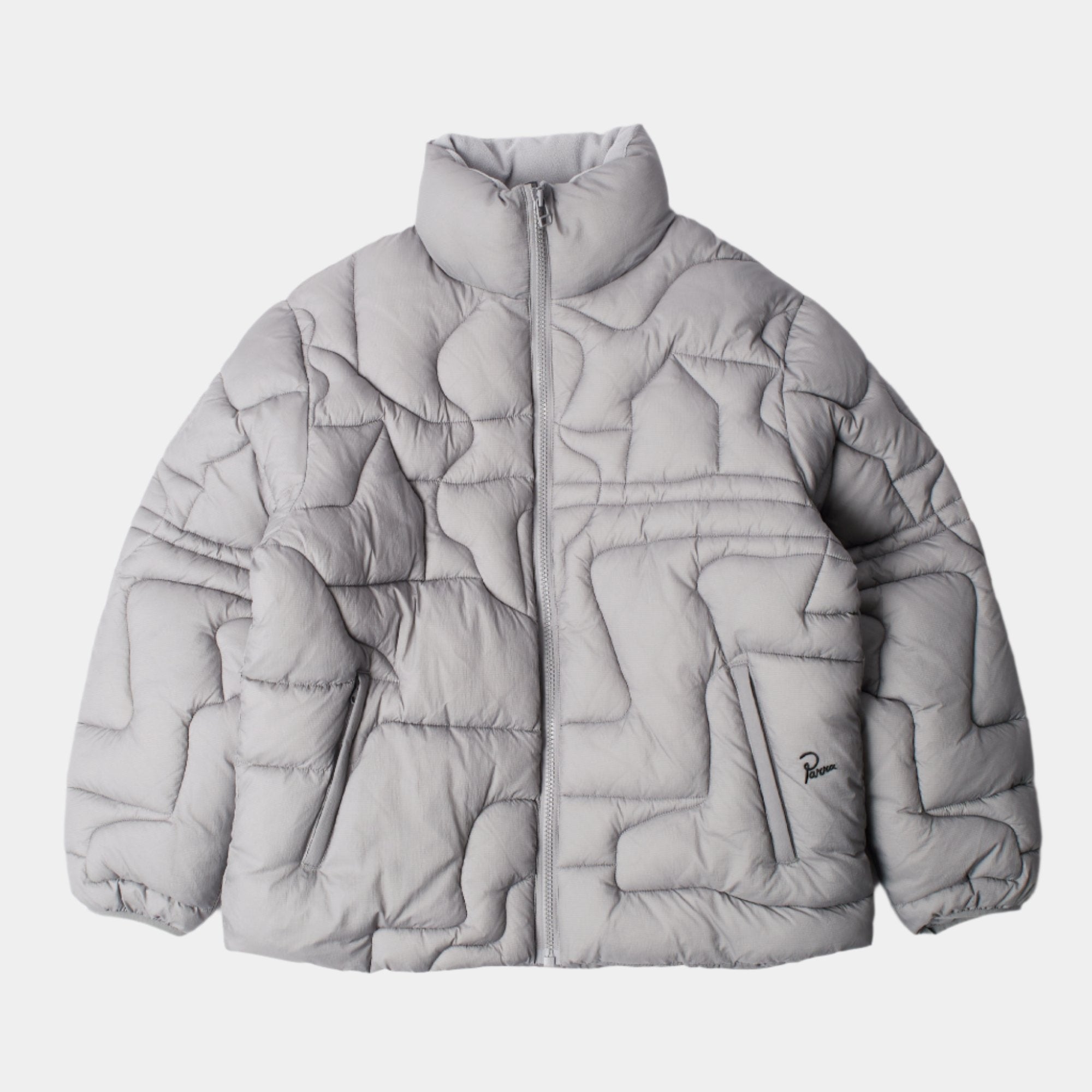 By Parra Boring Village Puffer Jacket - Grey