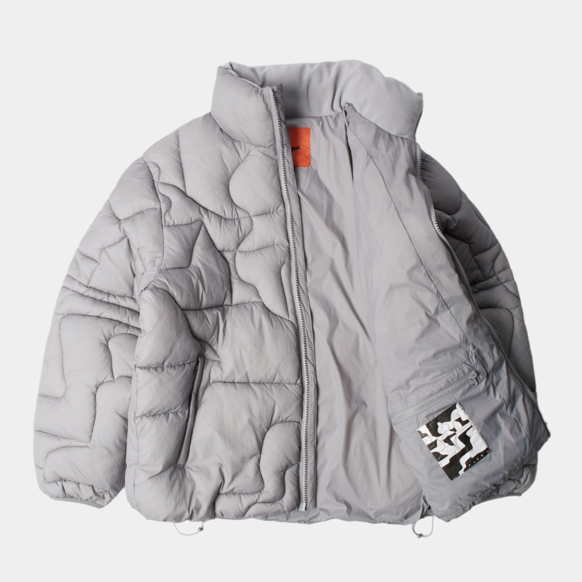 By Parra Boring Village Puffer Jacket - Grey