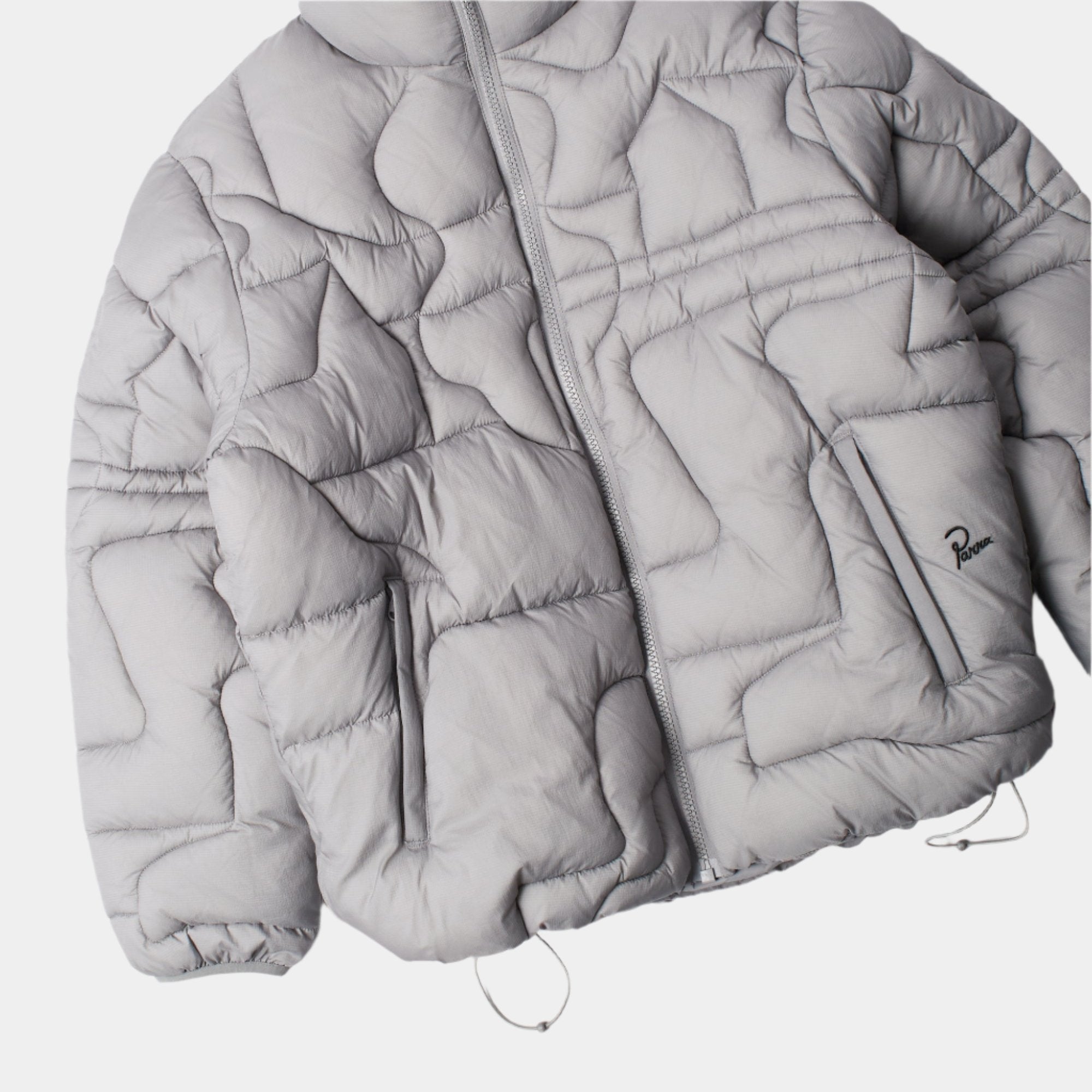 By Parra Boring Village Puffer Jacket - Grey