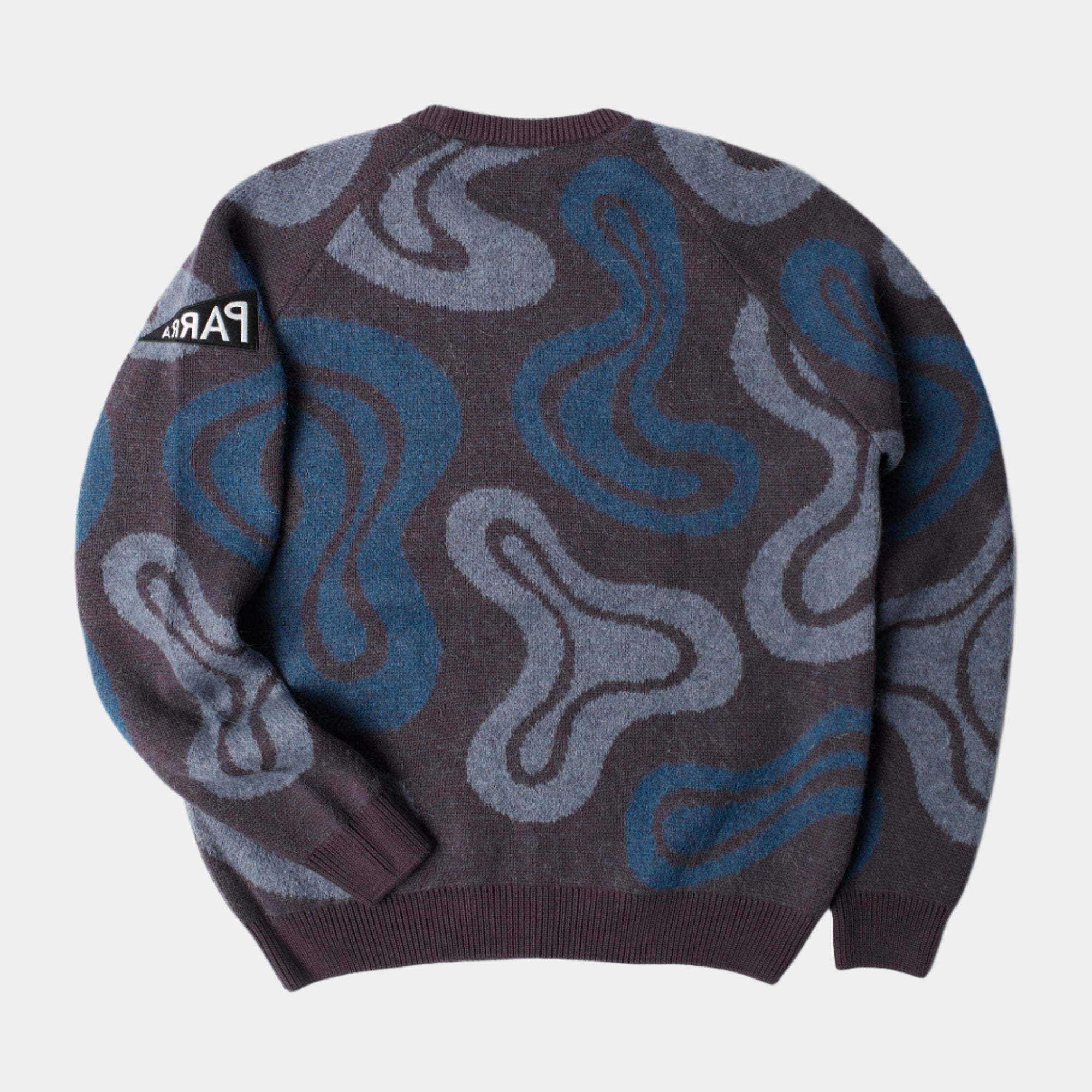 By Parra Stupid Lava Lamp Knitted Pullover - Dark Mahogany