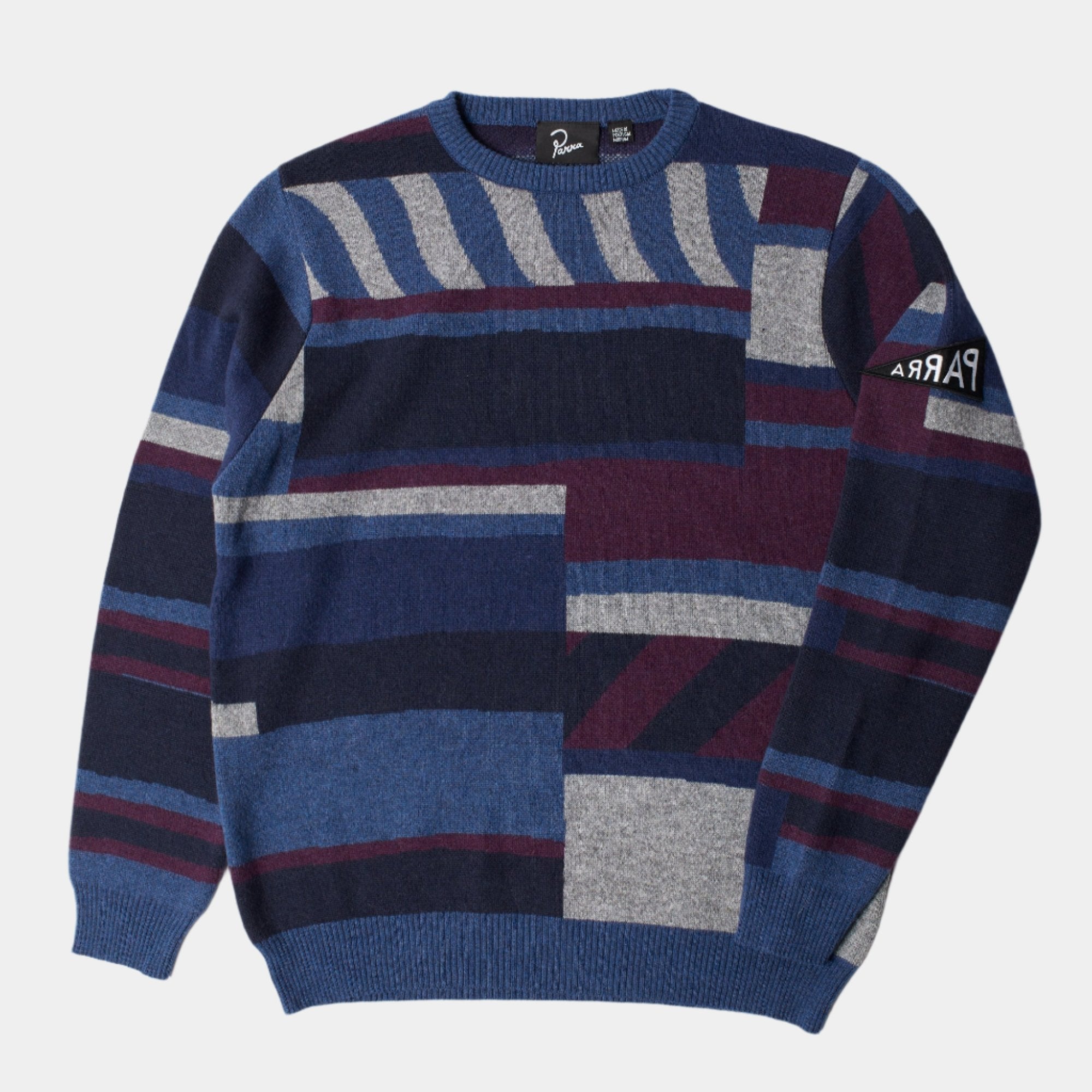 By Parra Patched Your Work Knitted Pullover - Blue