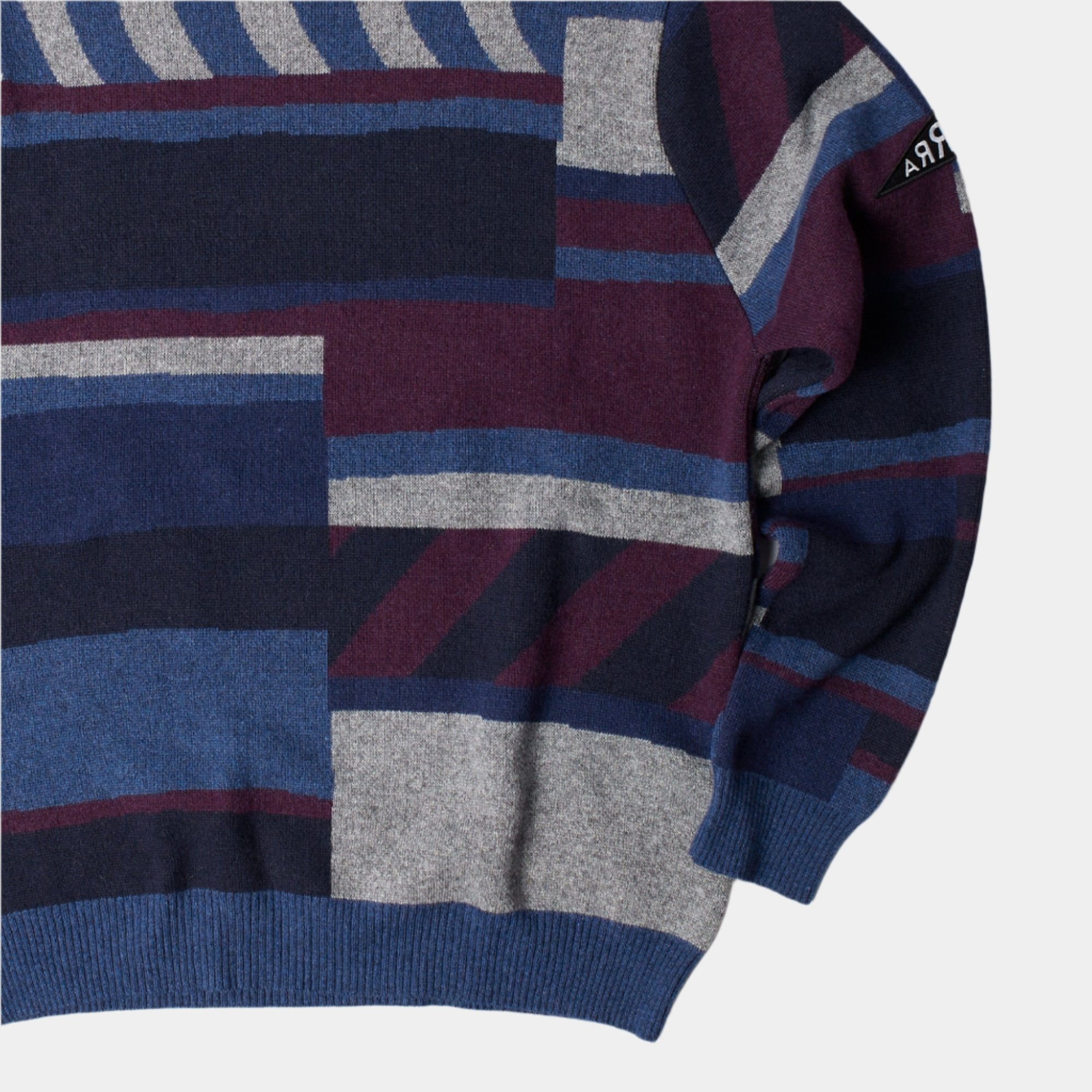 By Parra Patched Your Work Knitted Pullover - Blue