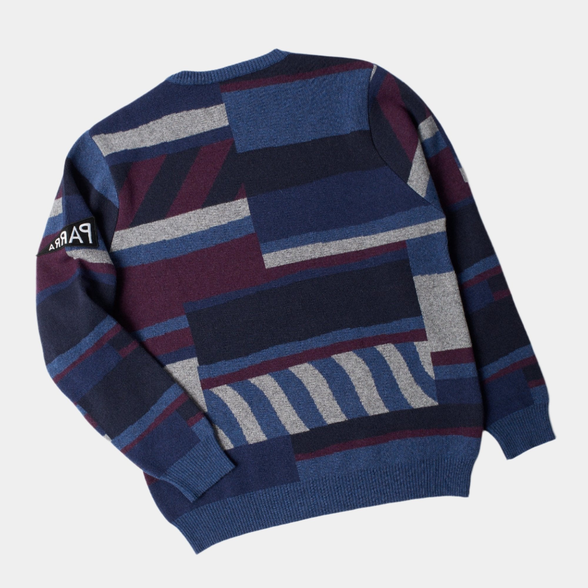 By Parra Patched Your Work Knitted Pullover - Blue