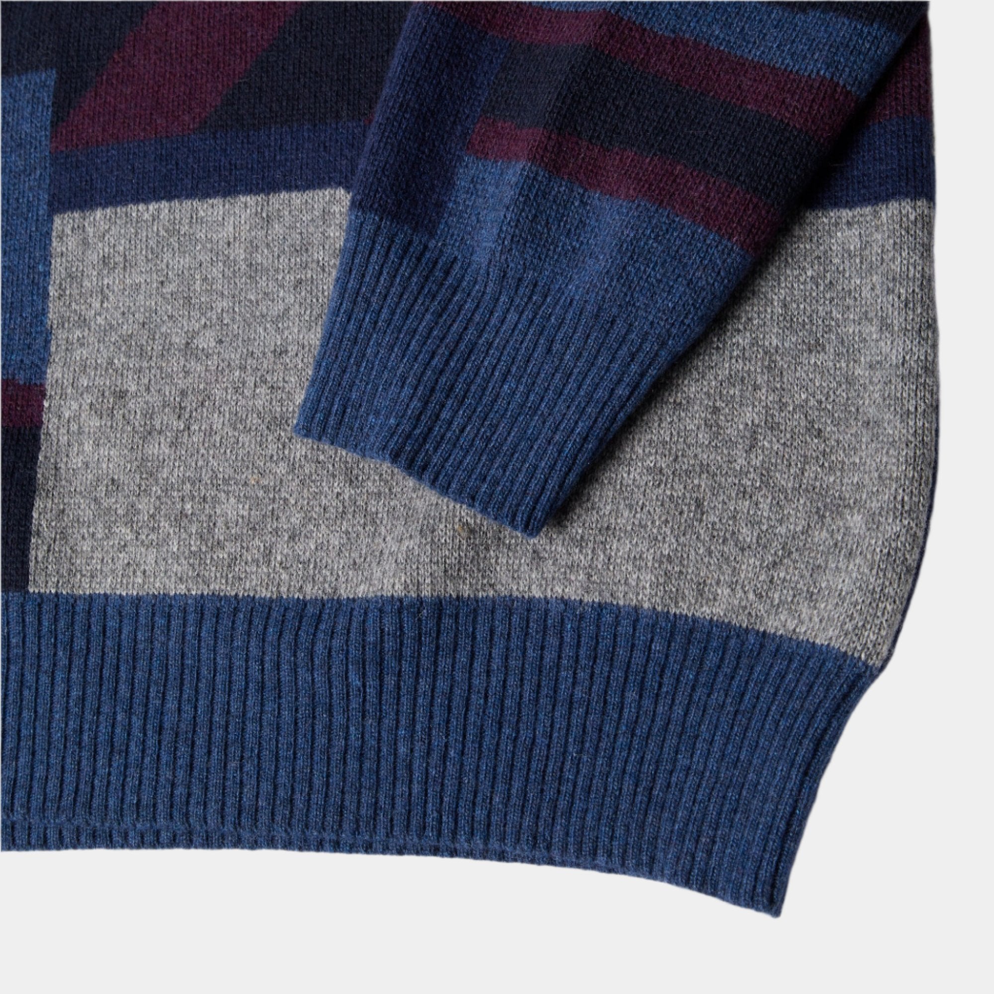 By Parra Patched Your Work Knitted Pullover - Blue