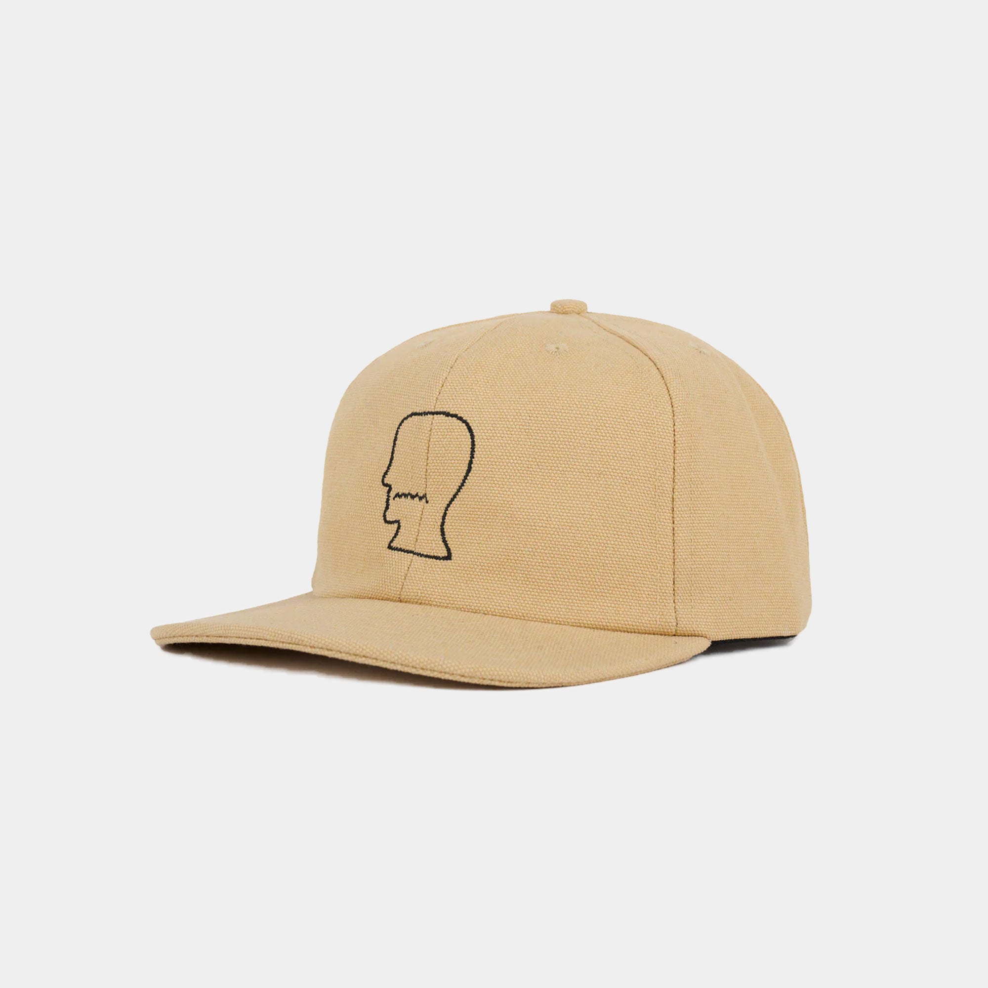 Brain Dead Washed Twill Logohead Hat - Ochre