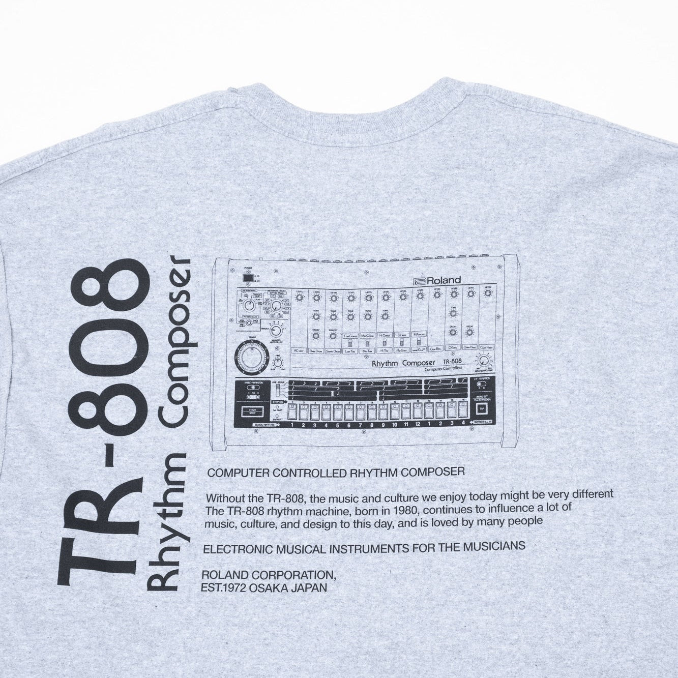 is-ness x Roland TR-808 LS Tee - Grey
