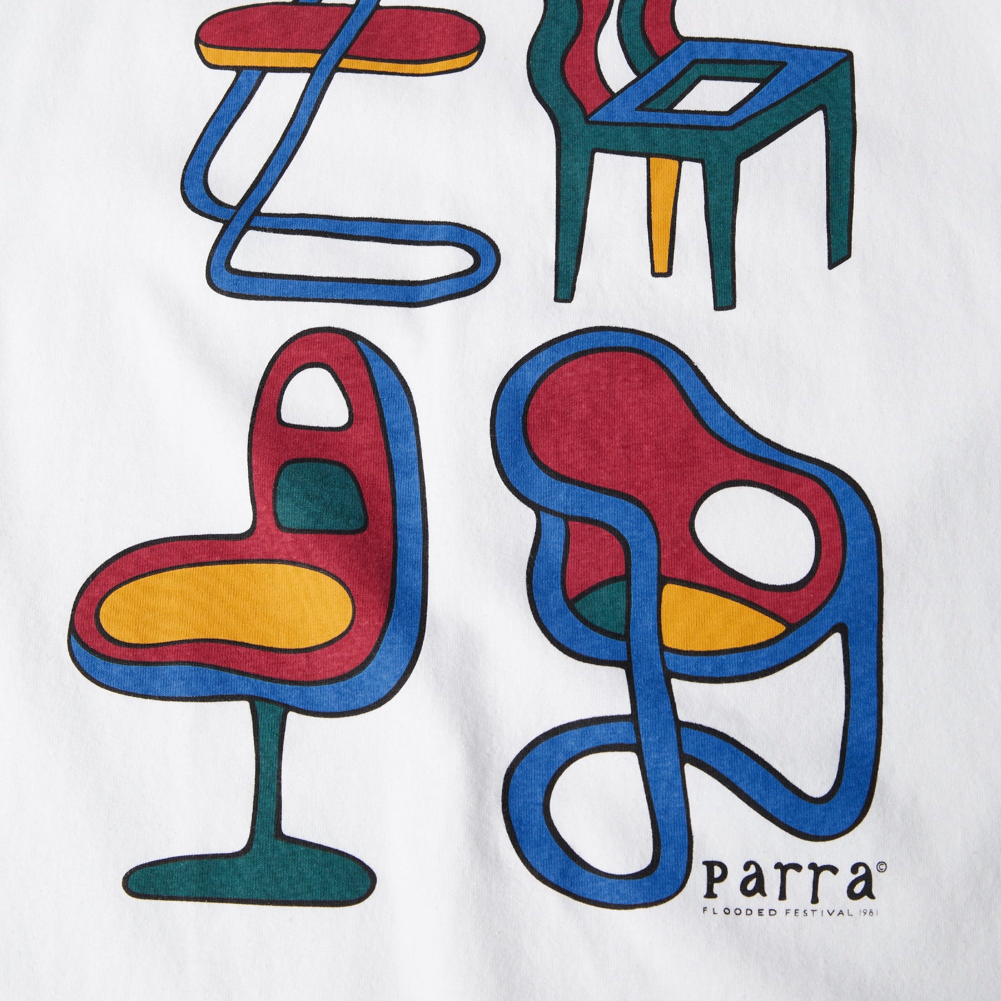 By Parra Unreasonable Chairs T-Shirt - White