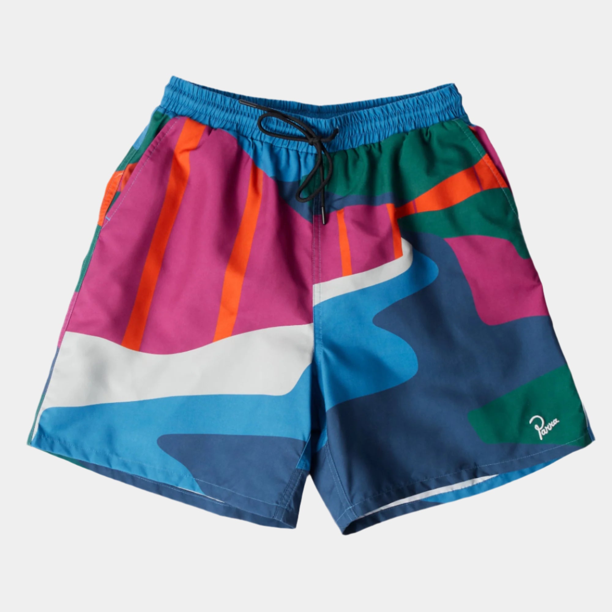 By Parra The Festival Fence Swim Shorts - Blue