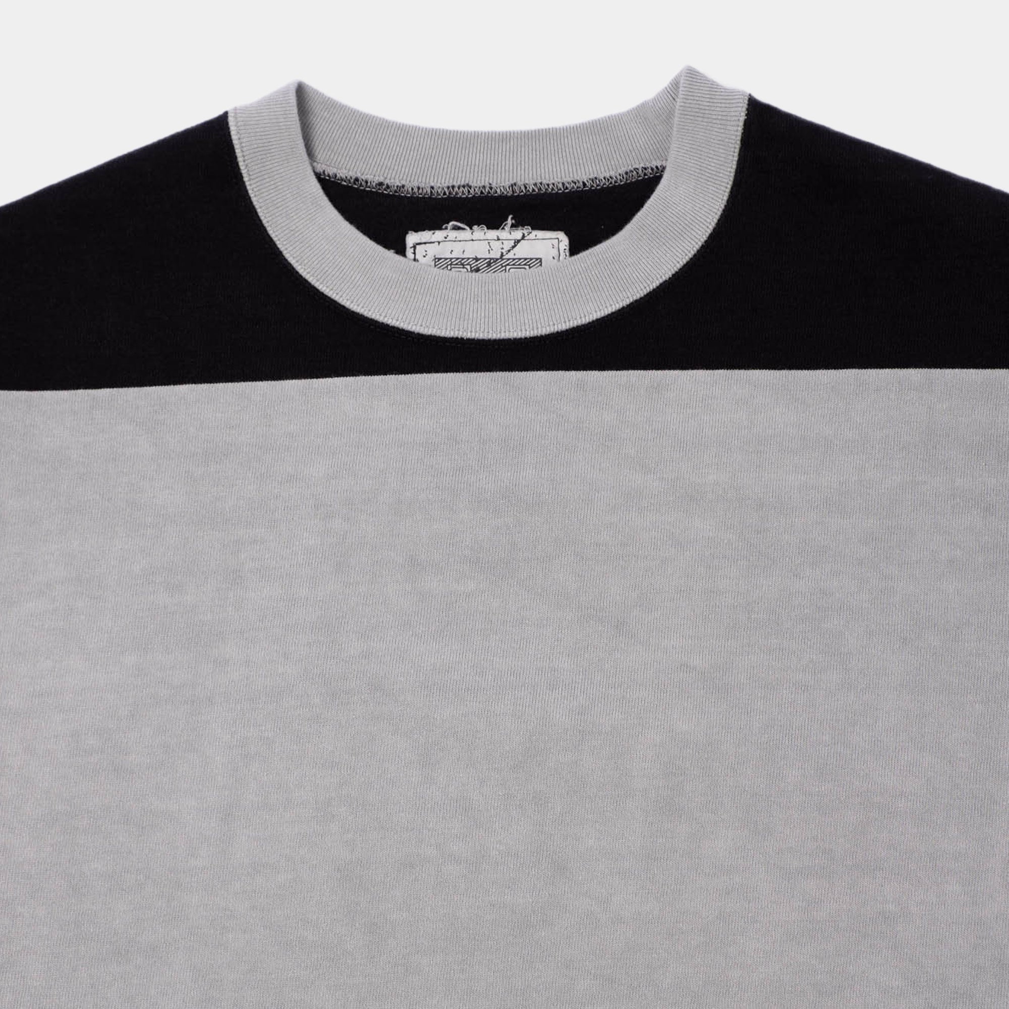 Cav Empt Overdye Stripe Short Sleeve Crew Neck - Khaki