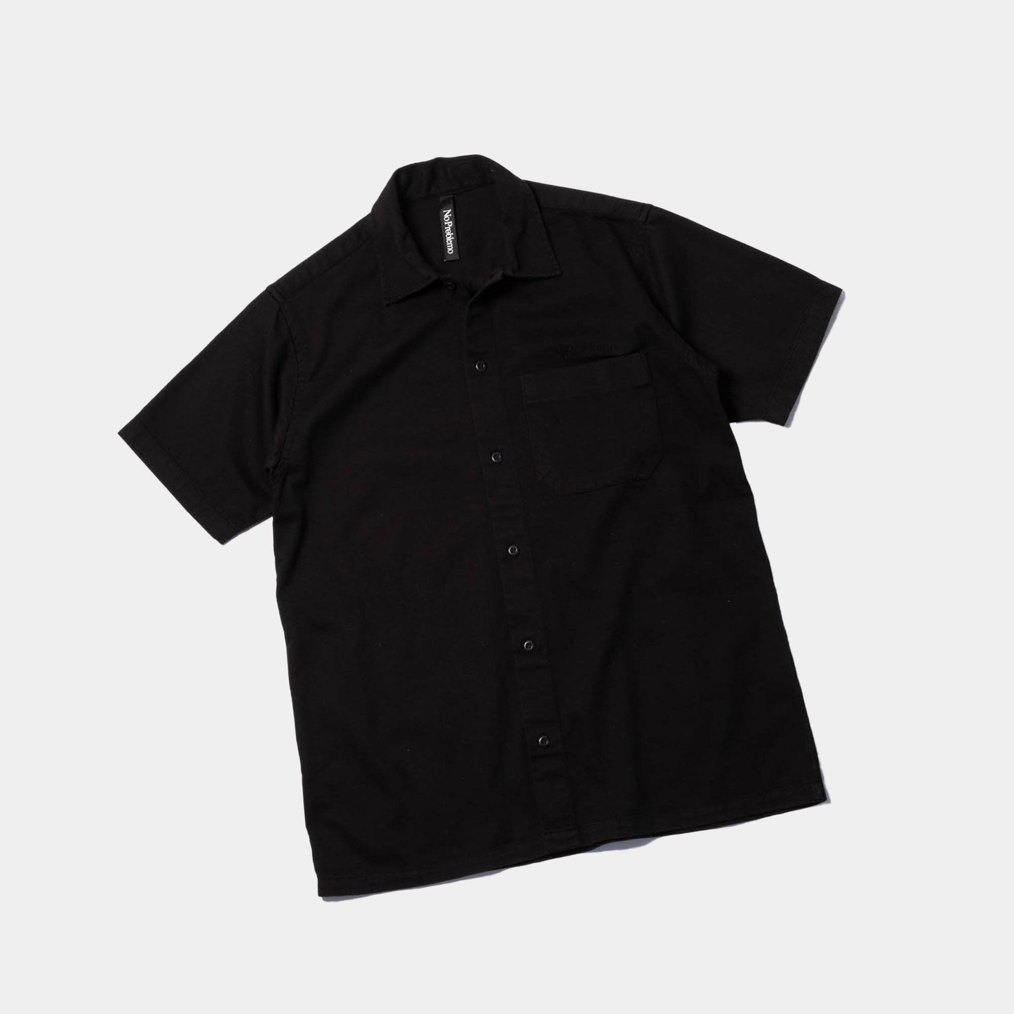 No Problemo Mini Problemo SS Work Shirt - Black