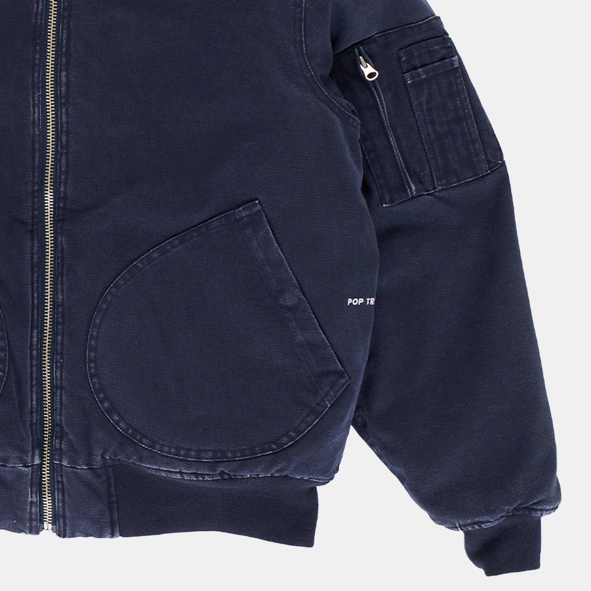 Pop Trading Company Flight Jacket - Navy