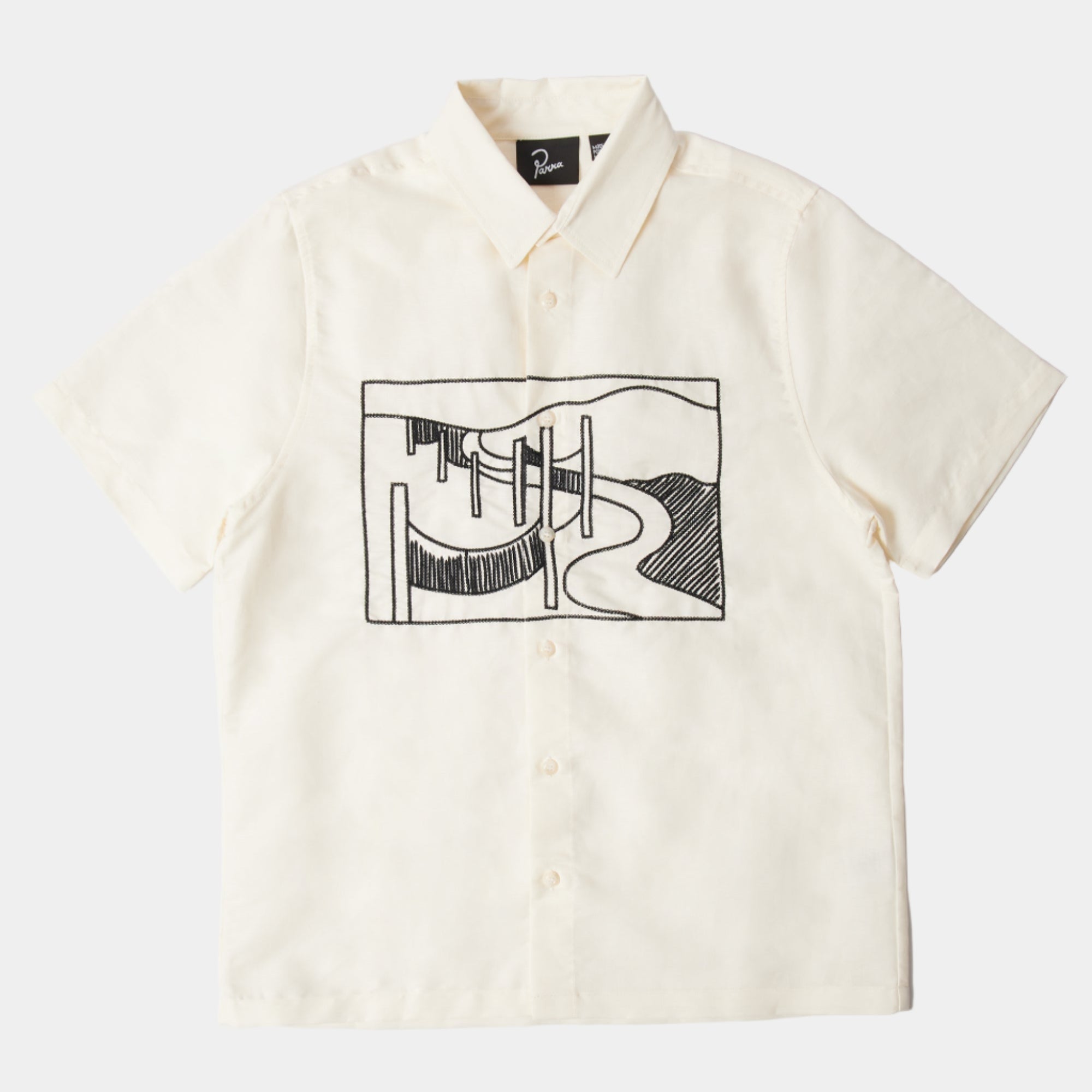 By Parra The Dunes Short Sleeve Shirt - Off White