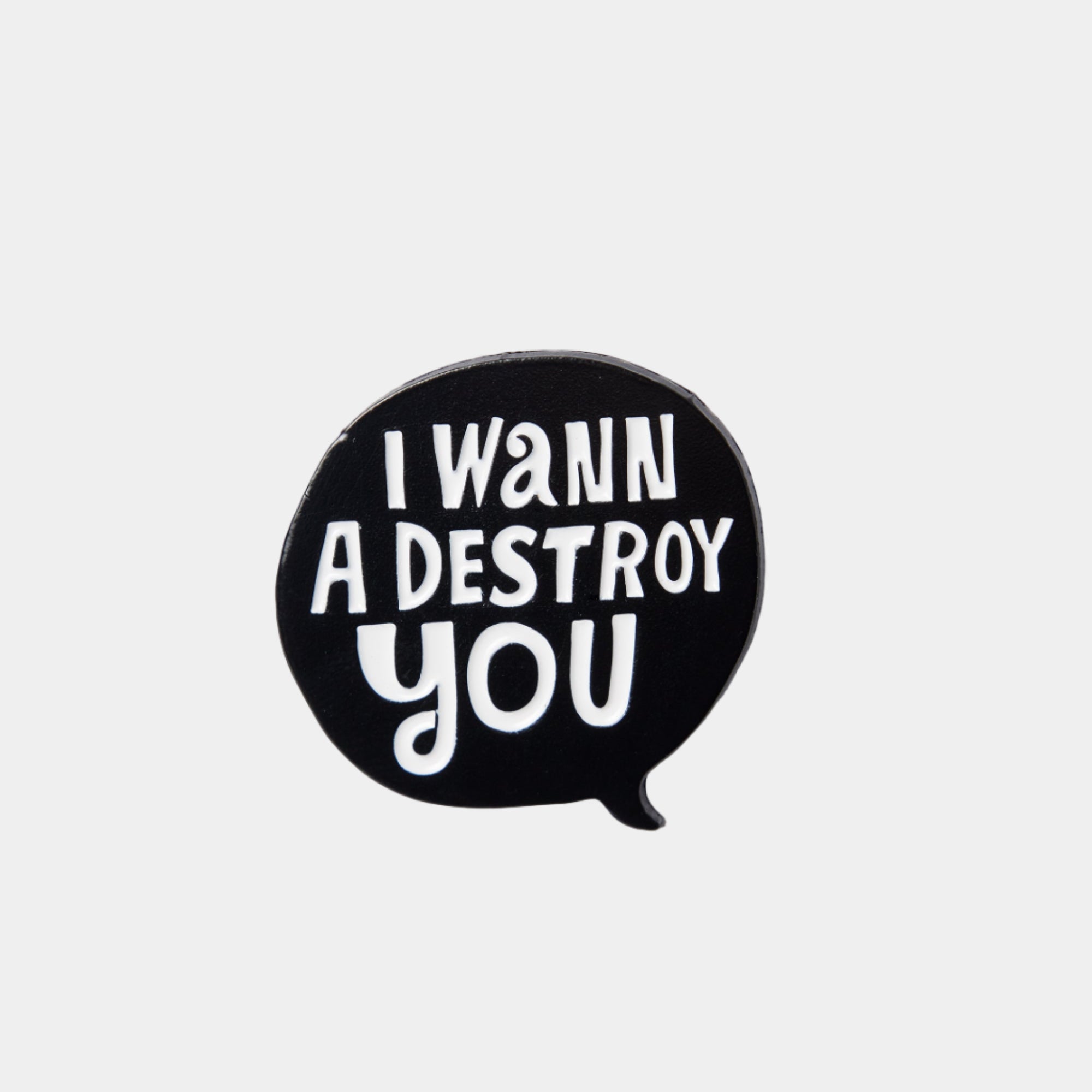 By Parra Destroy You Enamel Pin - Black