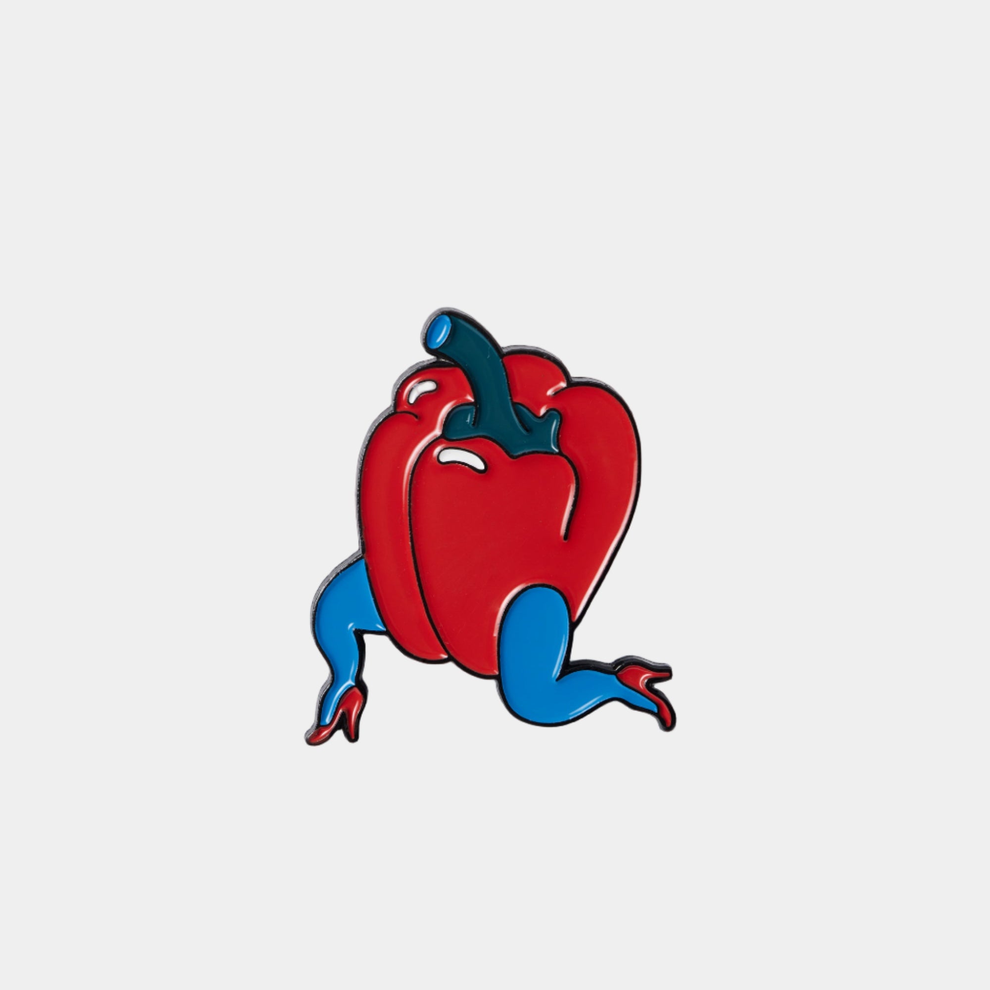 By Parra Bell Pepper Enamel Pin - Red