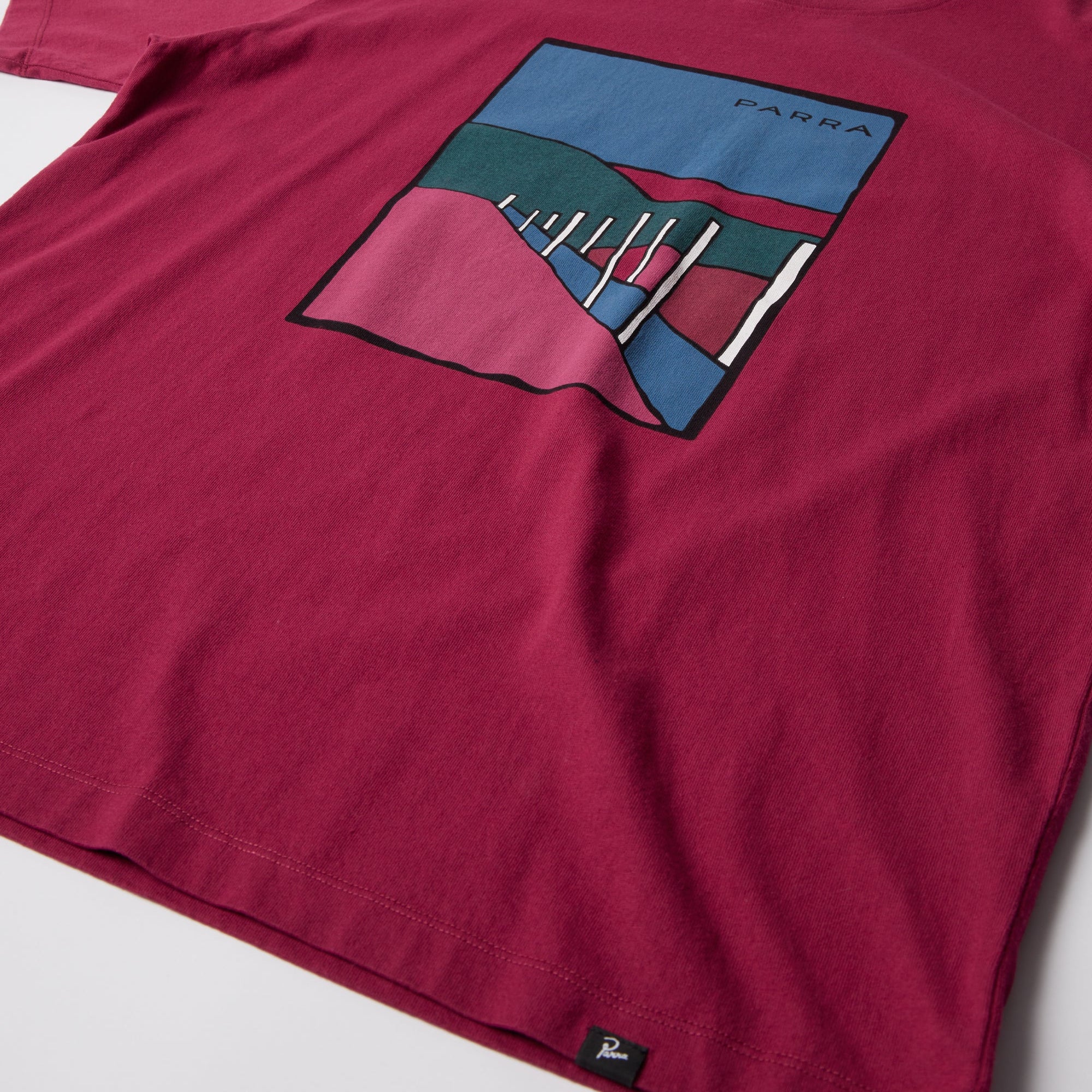By Parra Beach Parking T-Shirt - Raspberry