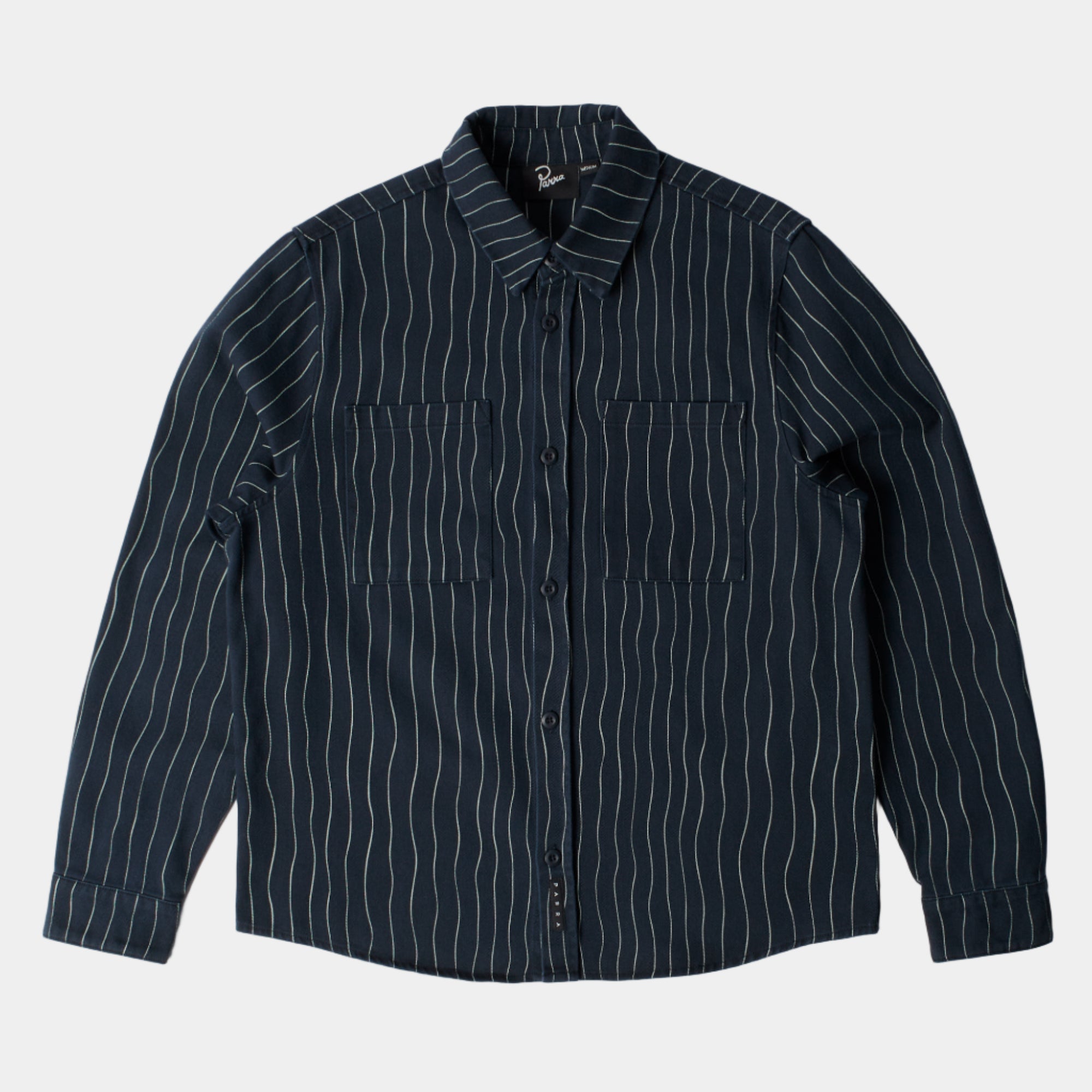 By Parra Meandering Lines Shirt - Navy Blue