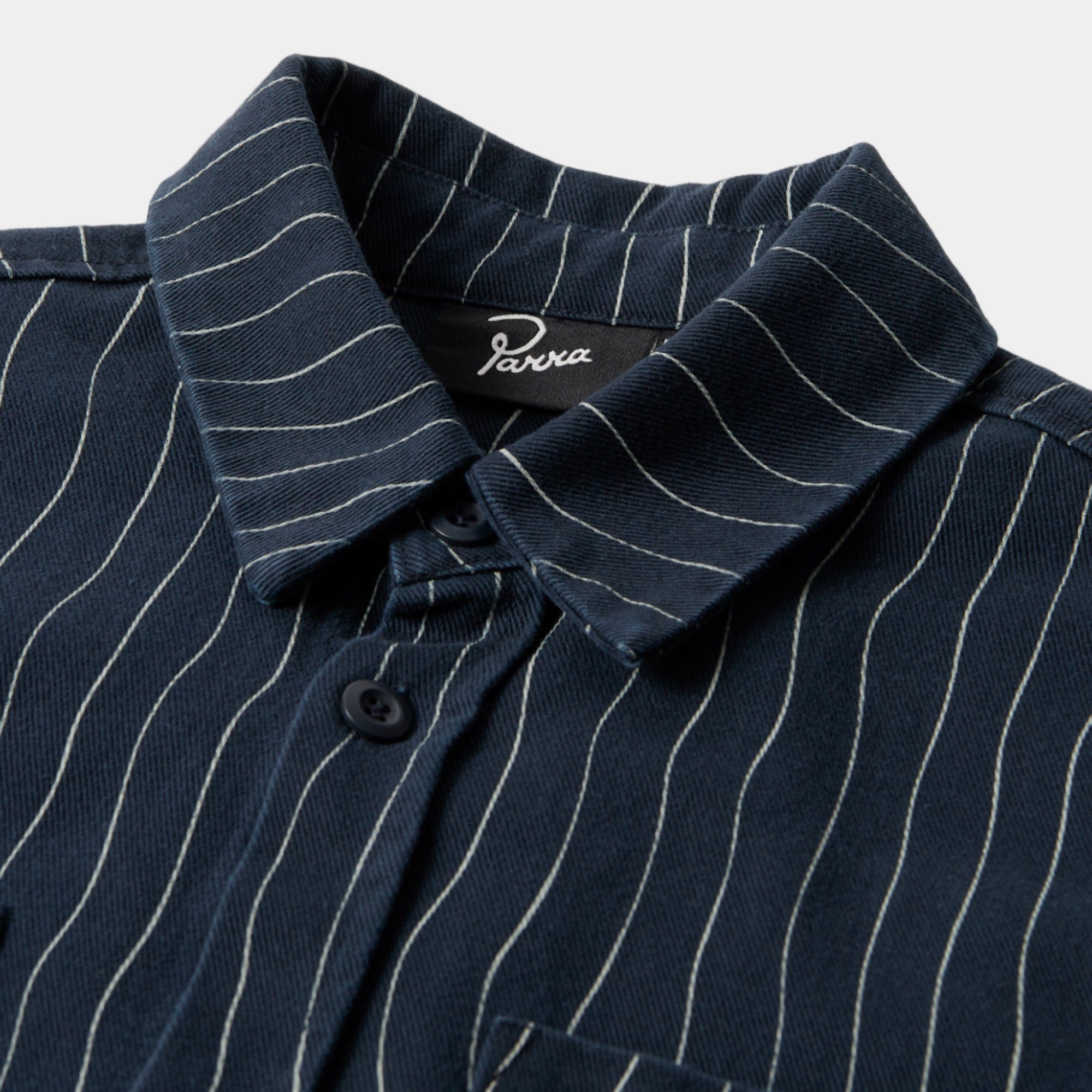By Parra Meandering Lines Shirt - Navy Blue