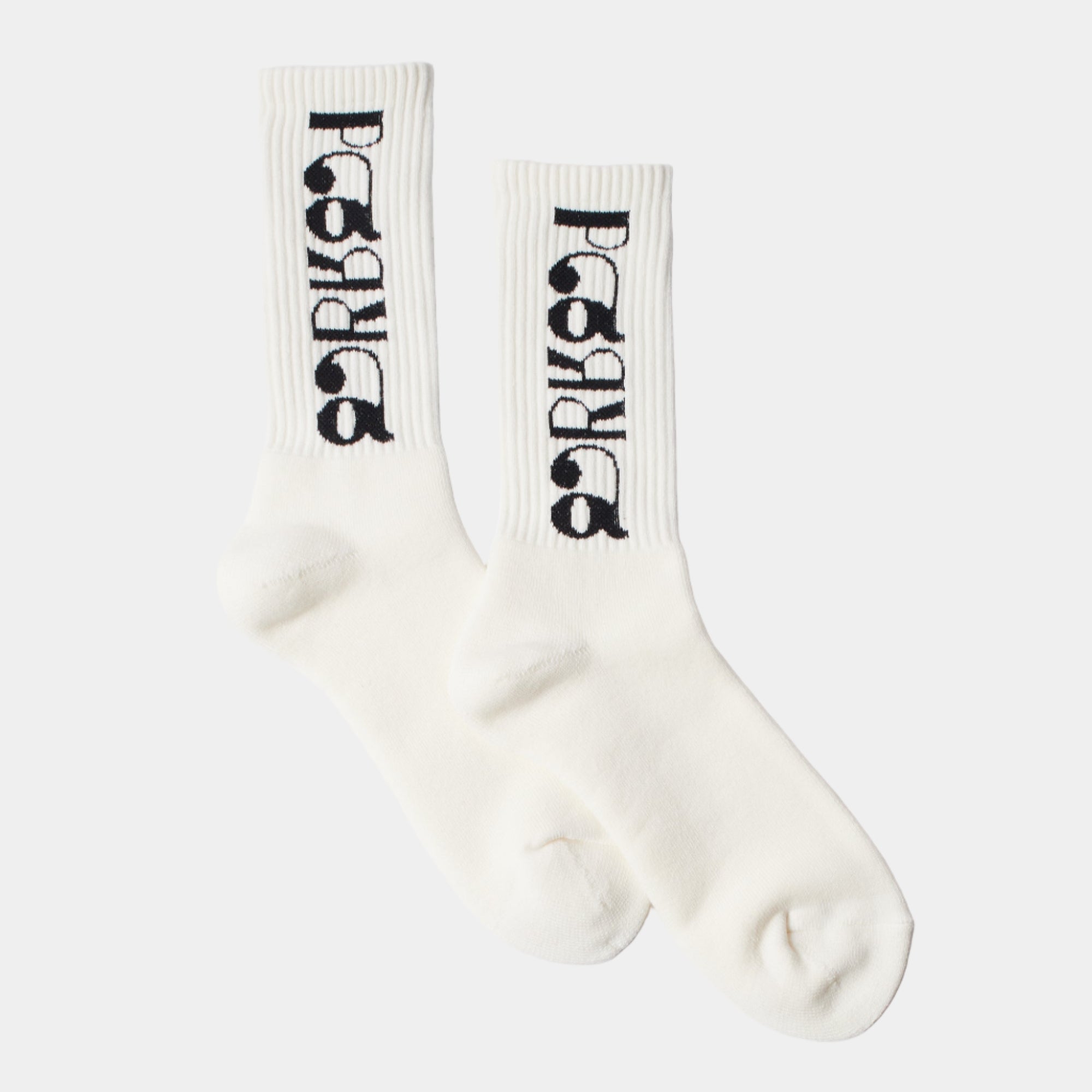 By Parra Tokyo Logo Crew Socks - White