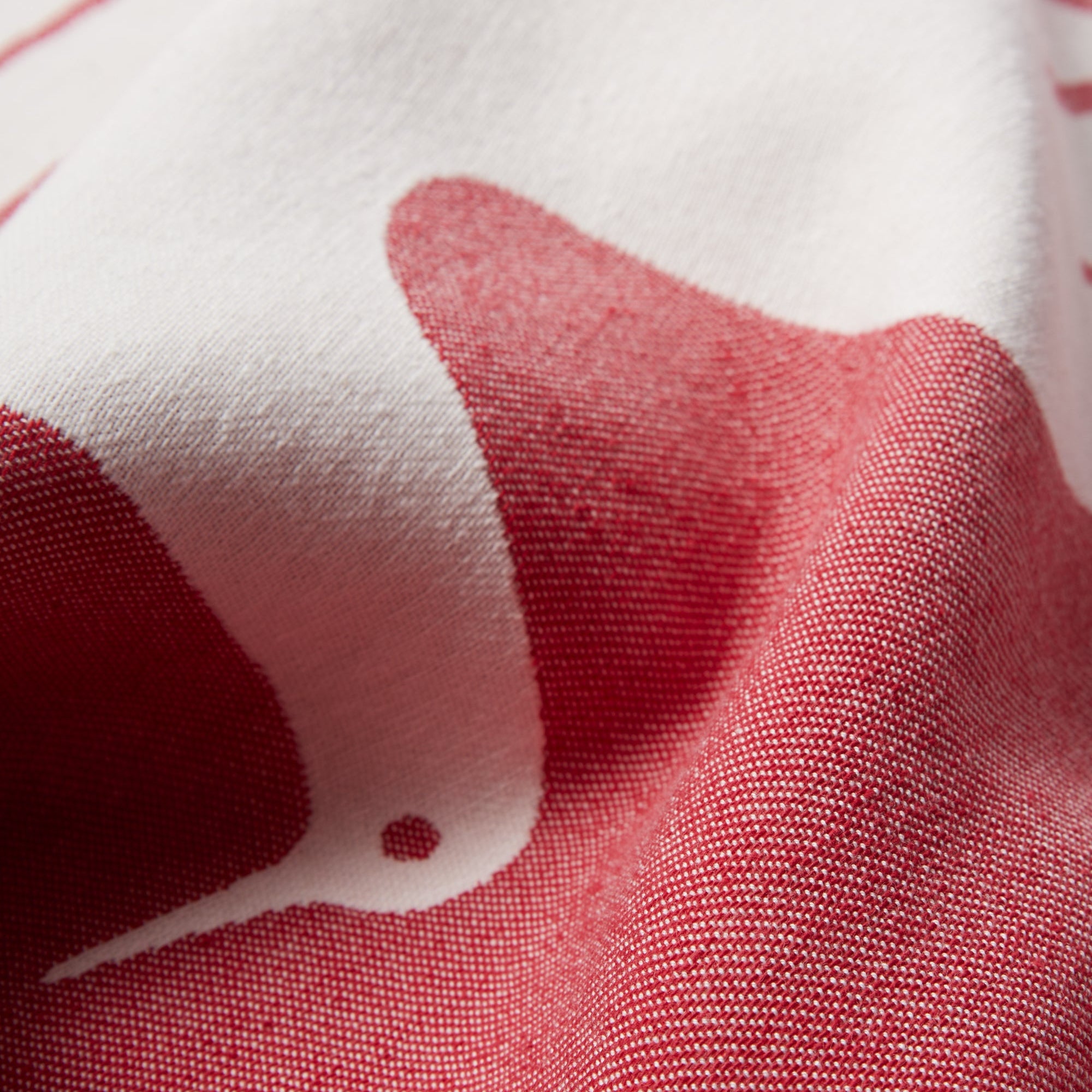 By Parra Infinite Kitchen Bird Towel Set Of 2 - Red