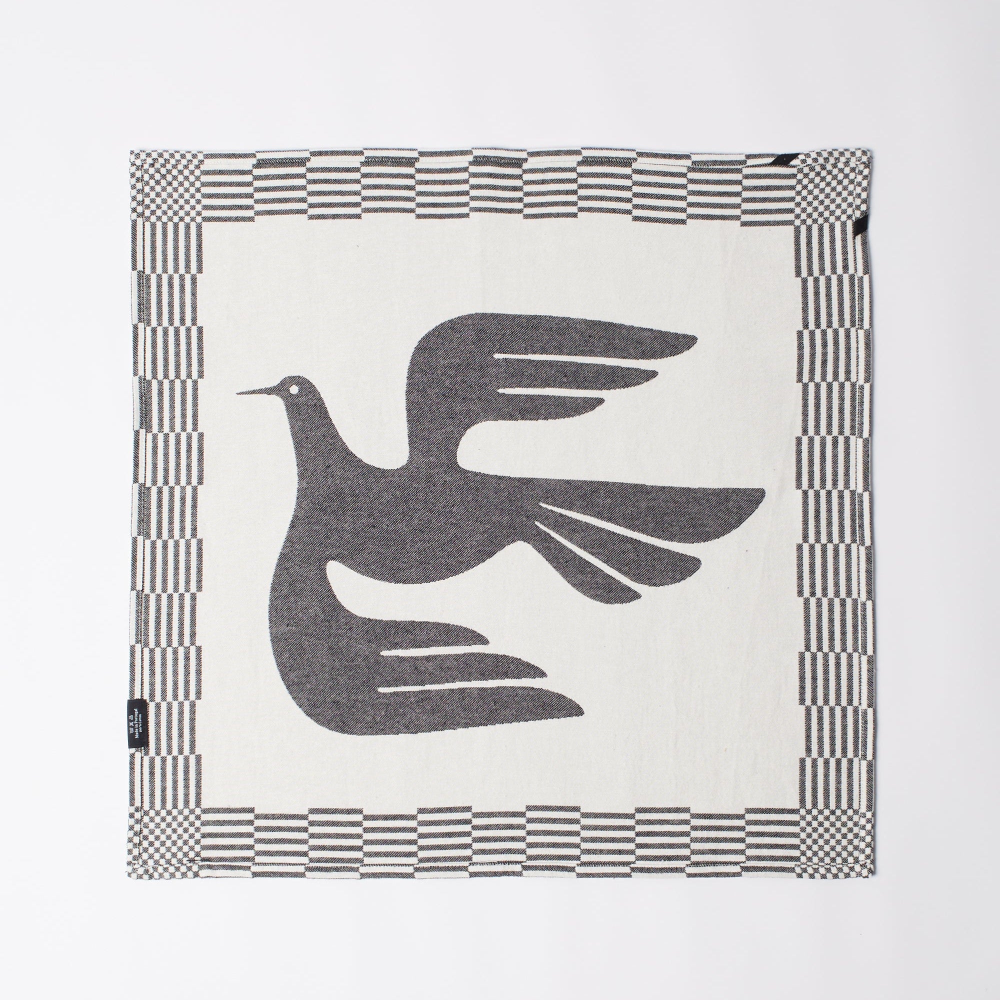 By Parra Infinite Kitchen Bird Towel Set Of 2 - Black