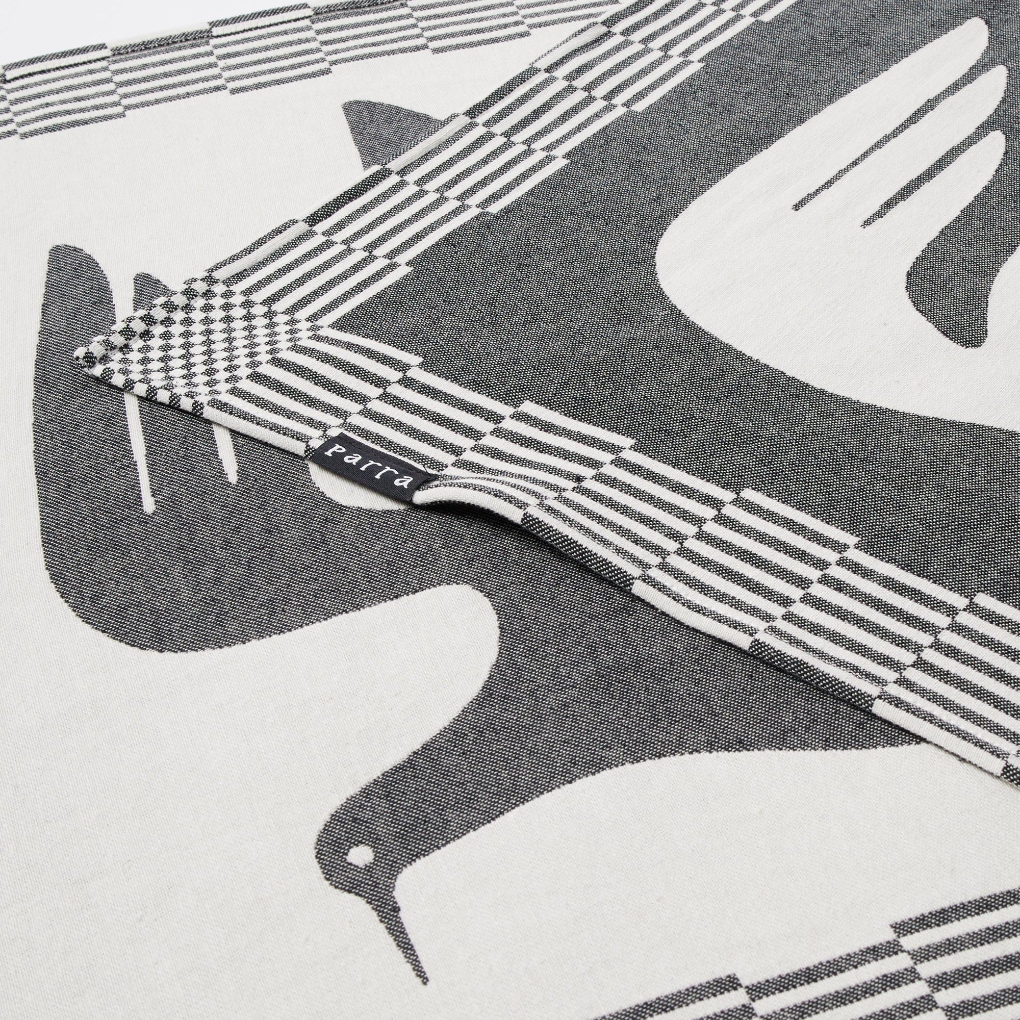 By Parra Infinite Kitchen Bird Towel Set Of 2 - Black