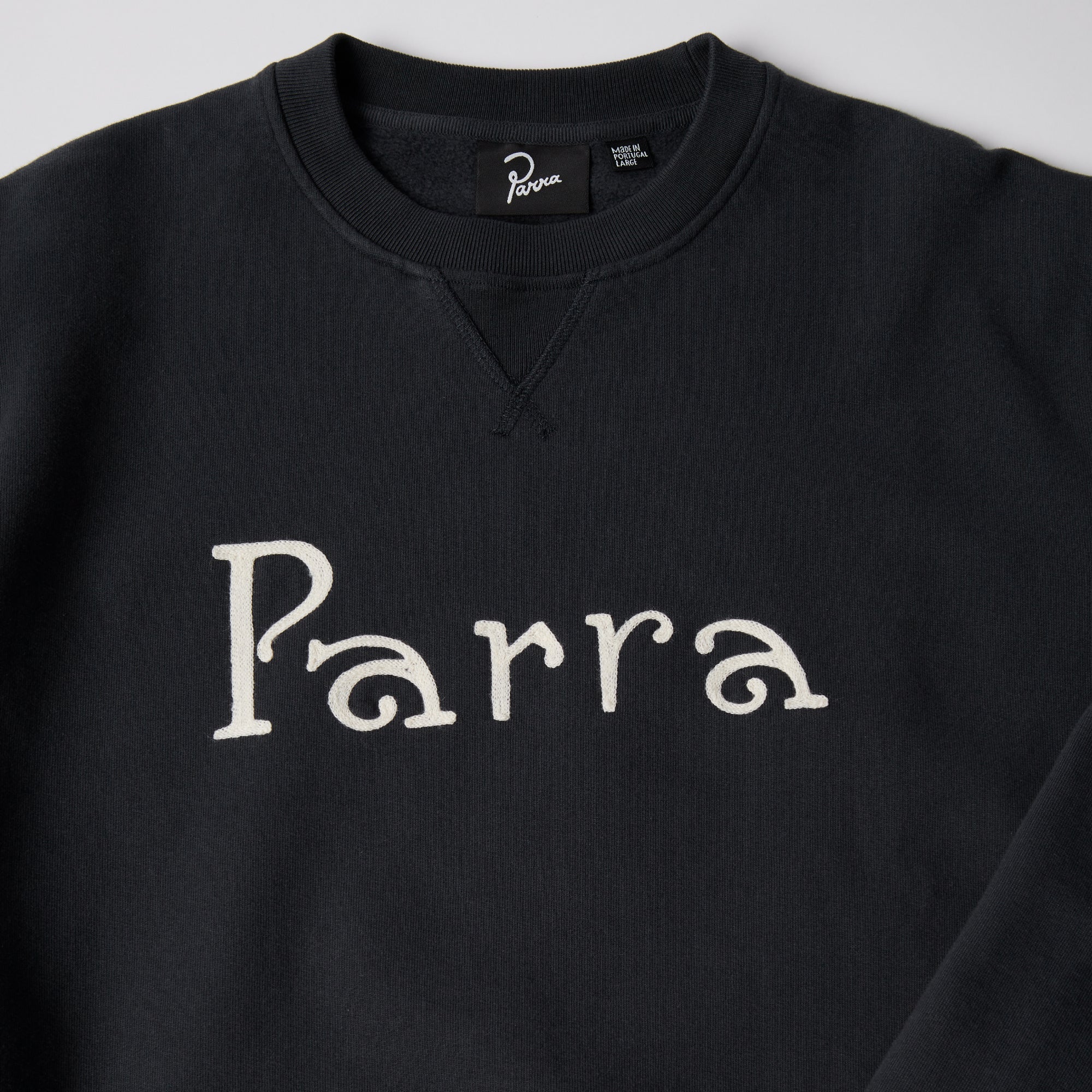 By Parra Weird Trad Crew Neck Sweatshirt - Dark Navy