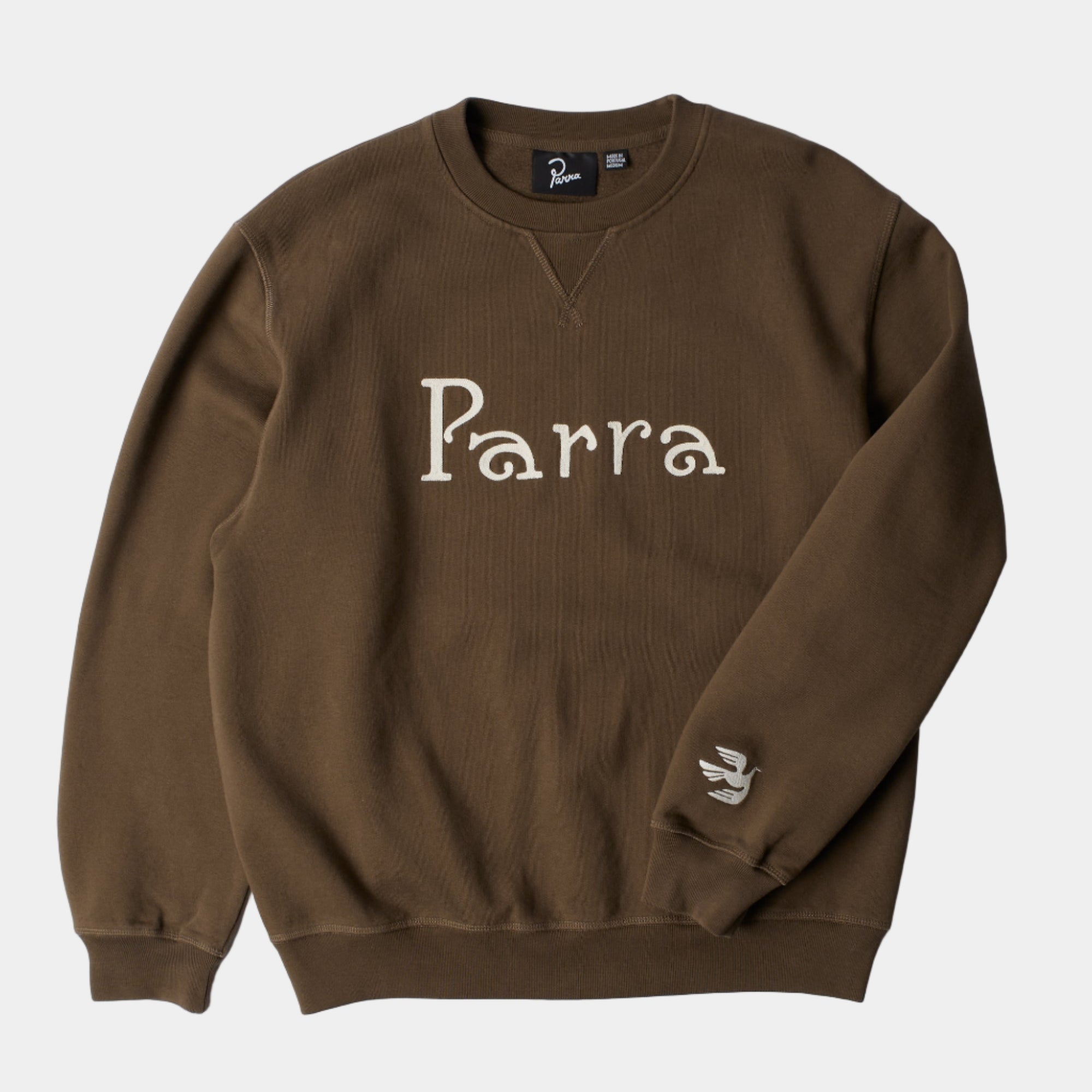 By Parra Weird Trad Crew Neck Sweatshirt - Brown