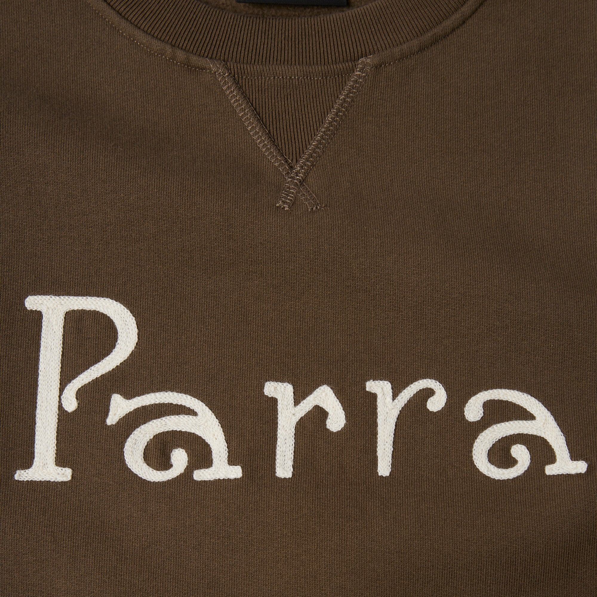 By Parra Weird Trad Crew Neck Sweatshirt - Brown