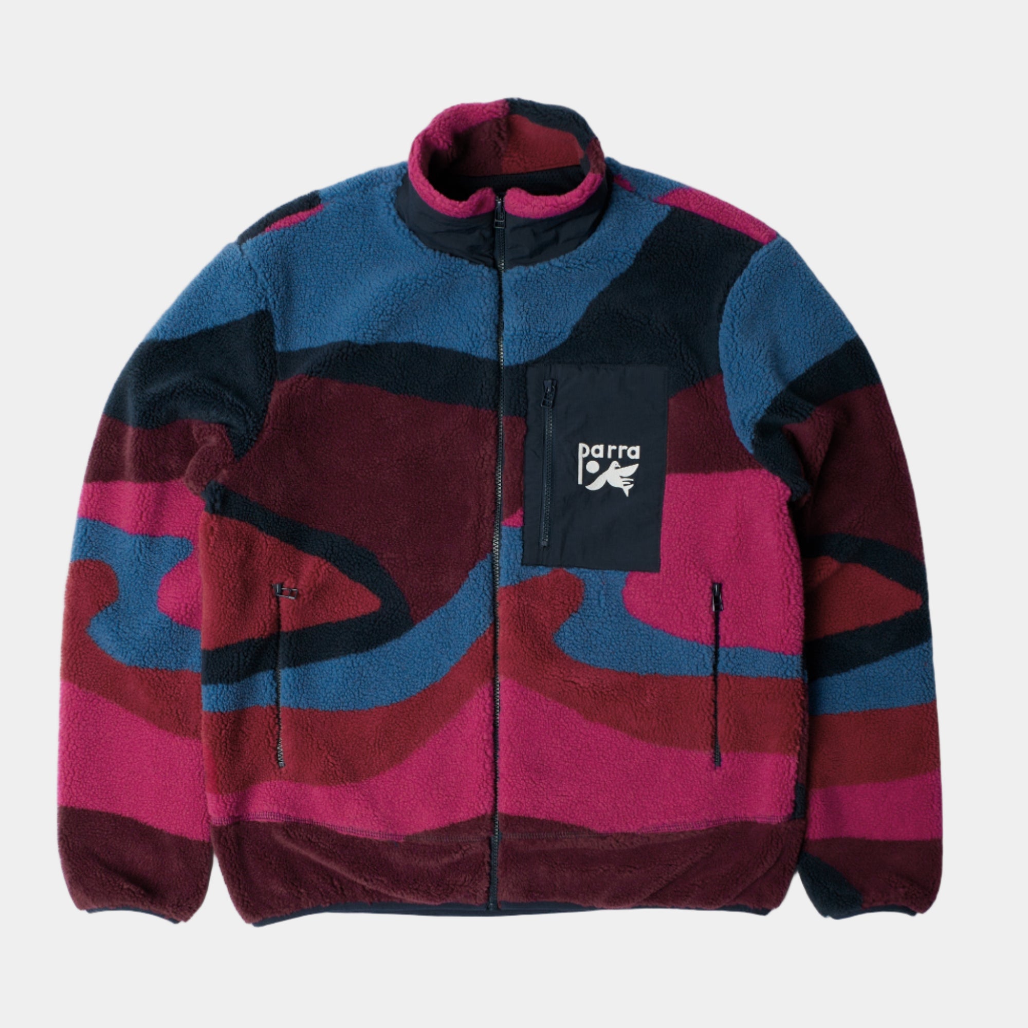 By Parra Full FTP Booster Polar Fleece Jacket - Red