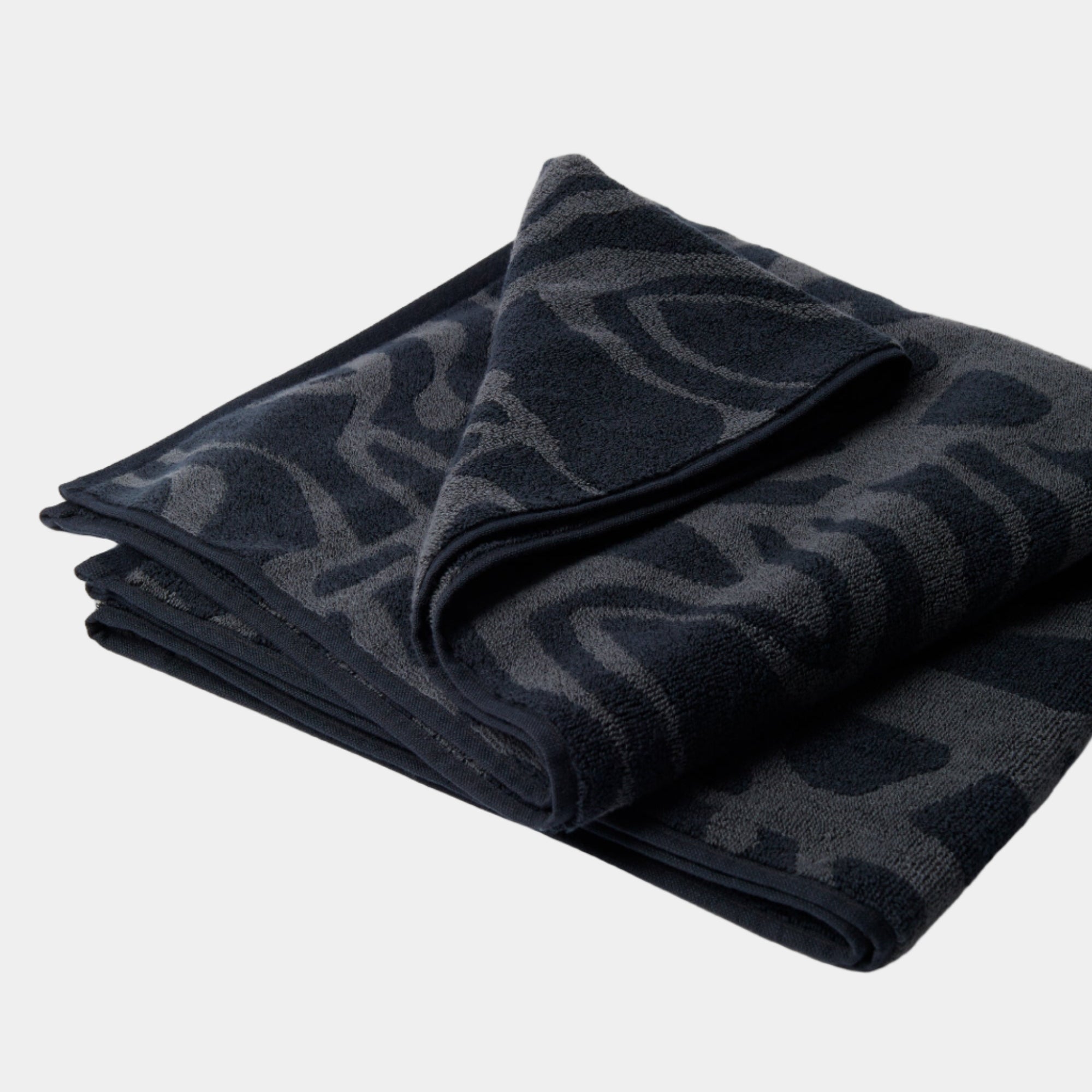By Parra Broken FTP Bath Towel Set Of 2 - Black