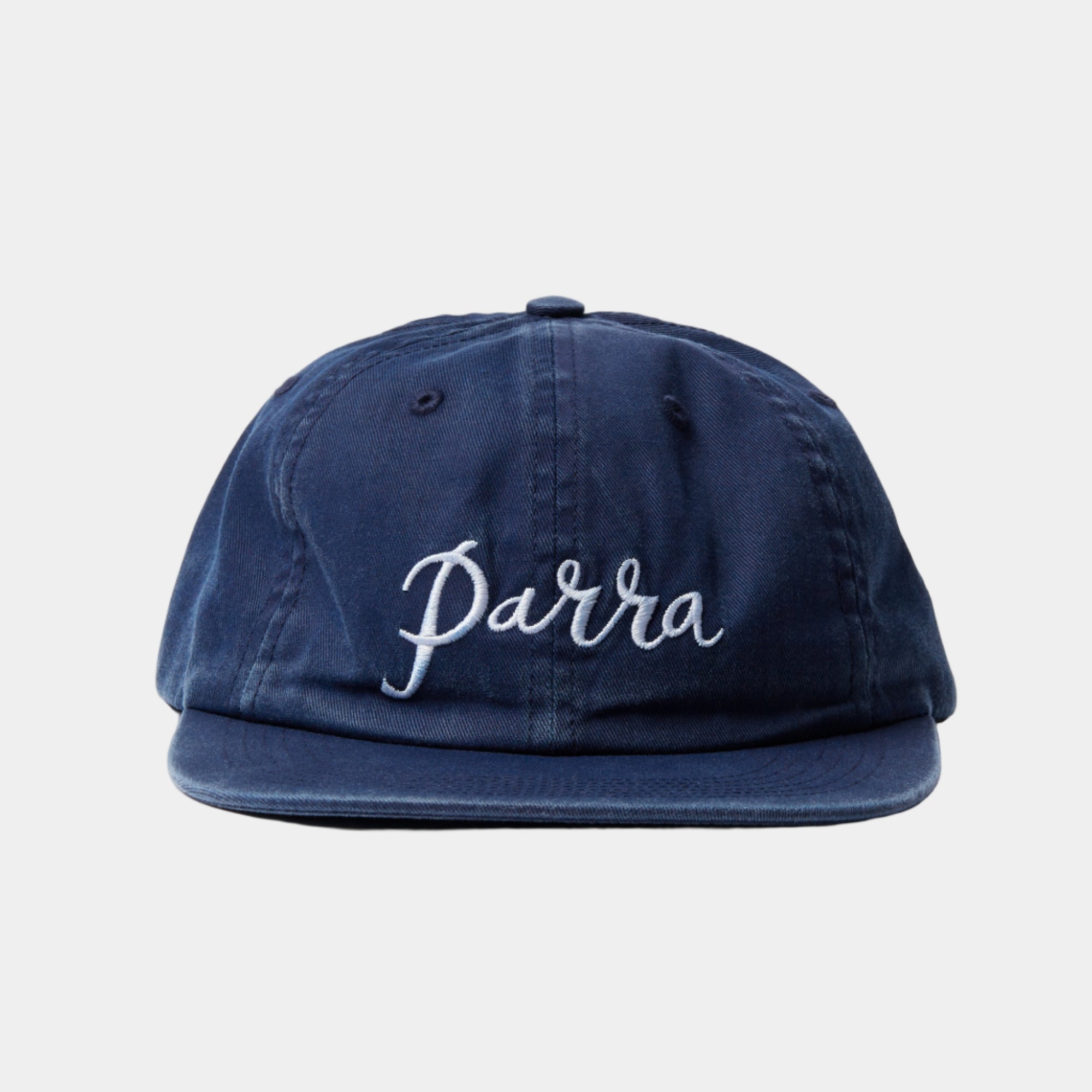 By Parra Scripted 6 Panel Hat - Navy Blue