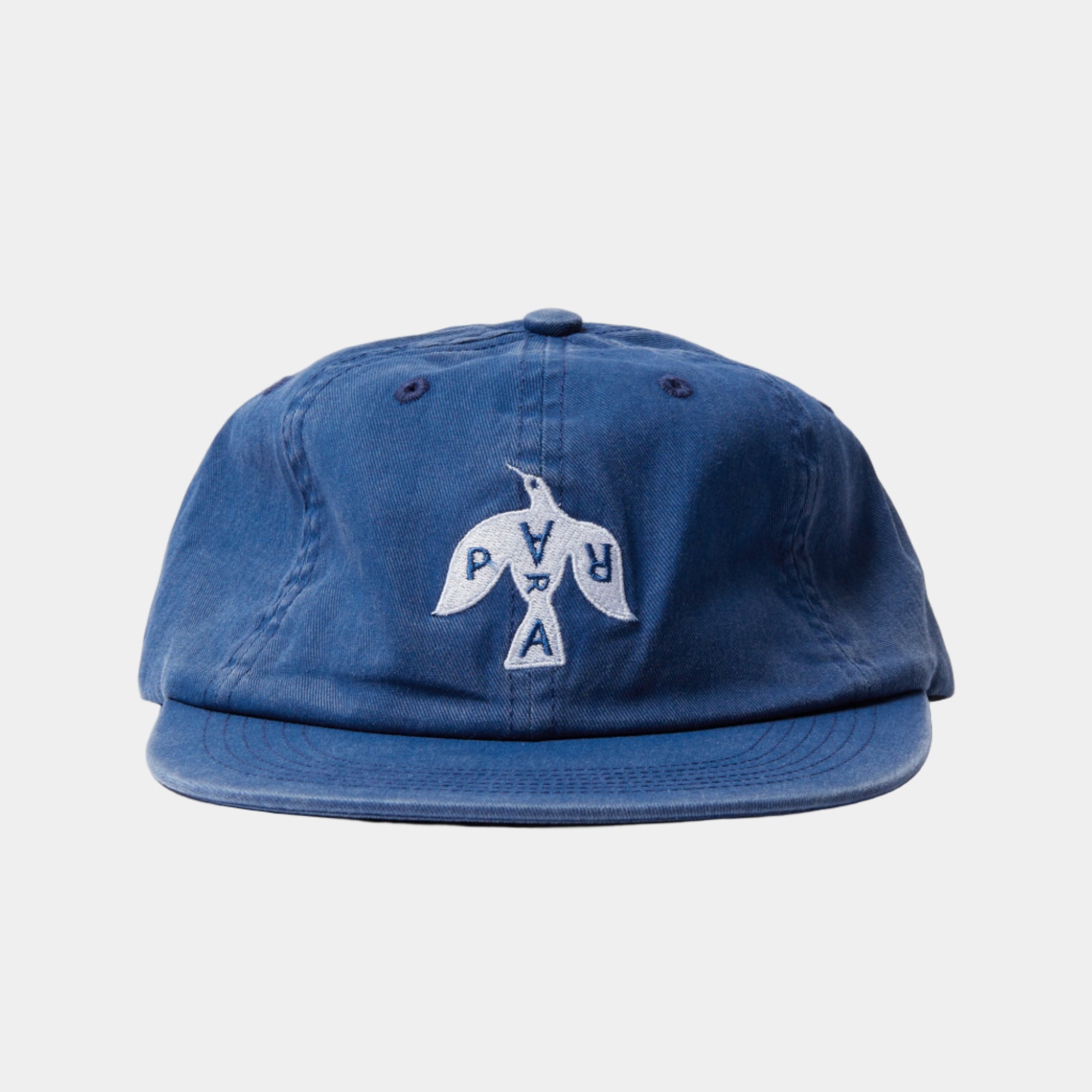 By Parra Crow Logo 6 Panel Hat - Blue