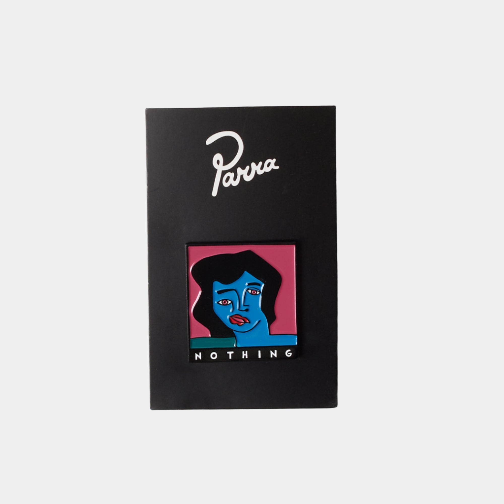 By Parra Nothing Face Enamel Pin - Pink