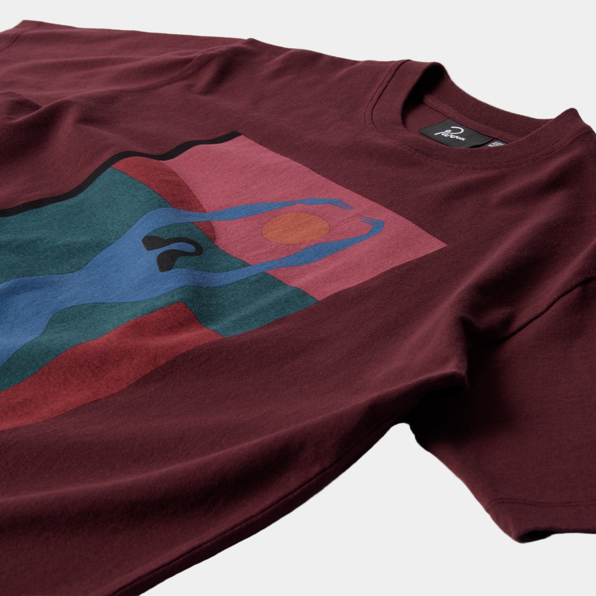 By Parra Protect The Sun T-Shirt - Dark Burgundy