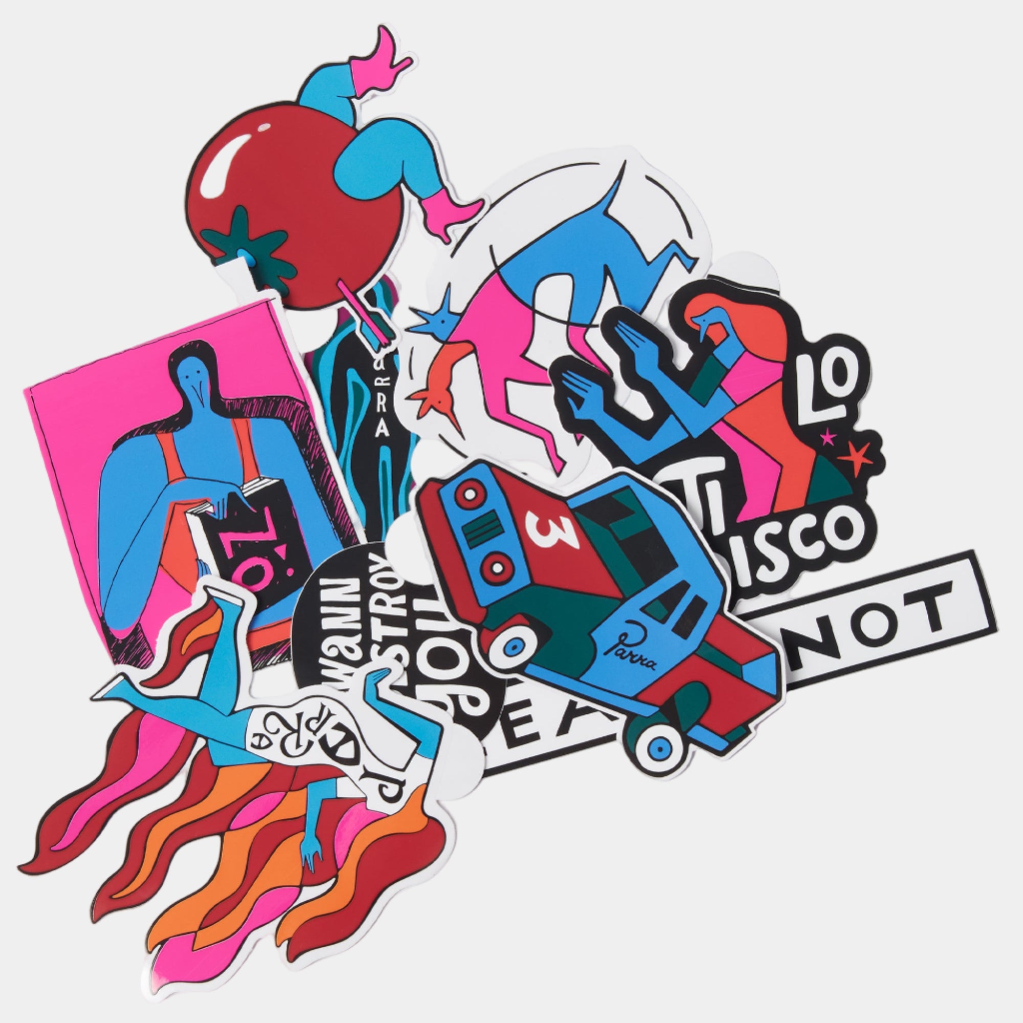 By Parra Various Sticker Pack - Multi