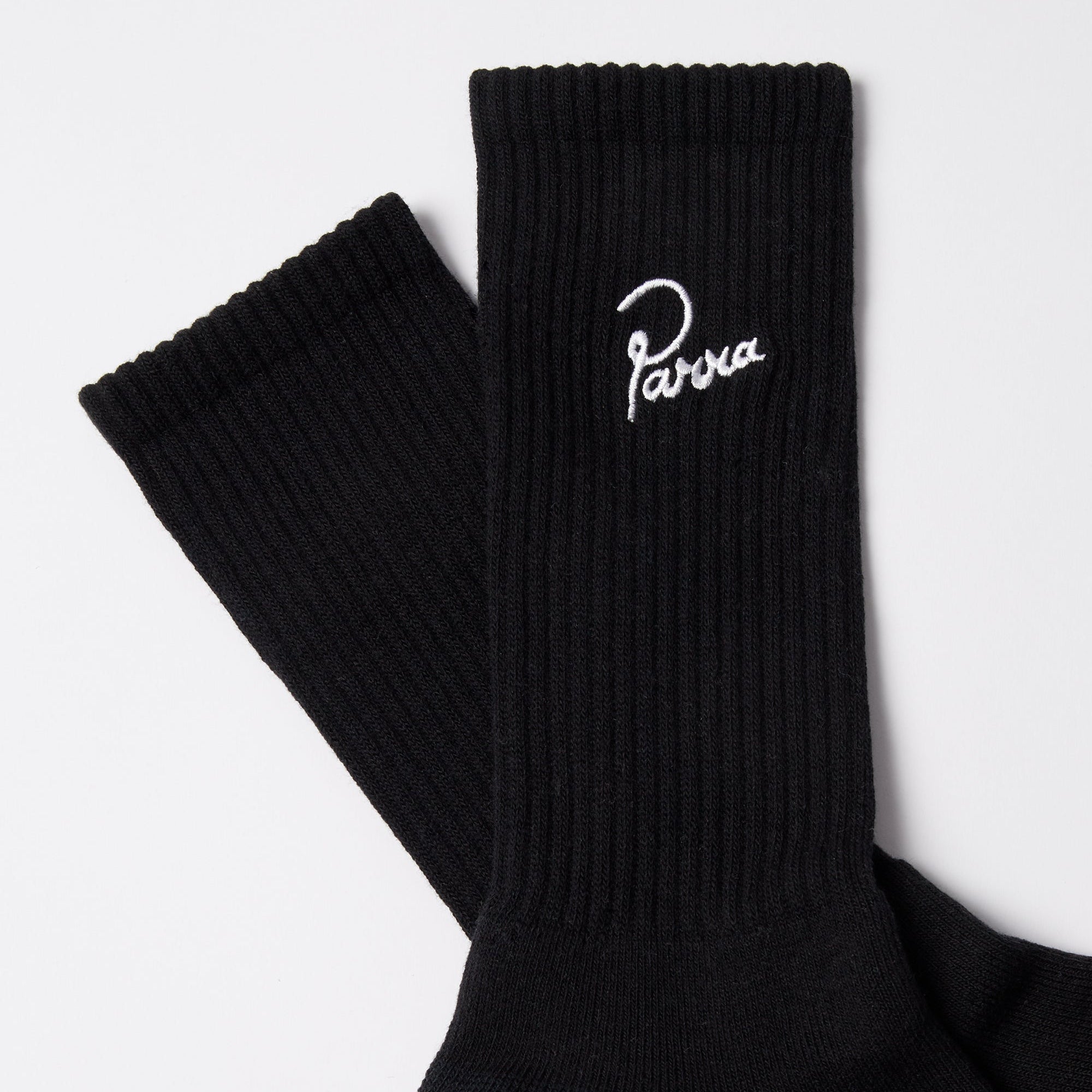 By Parra Signature Striped Crew Socks - Black
