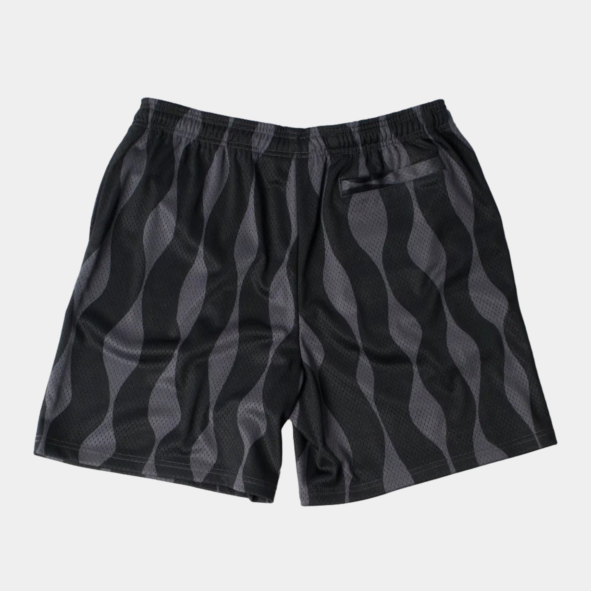 By Parra Waved Mesh Shorts - Black
