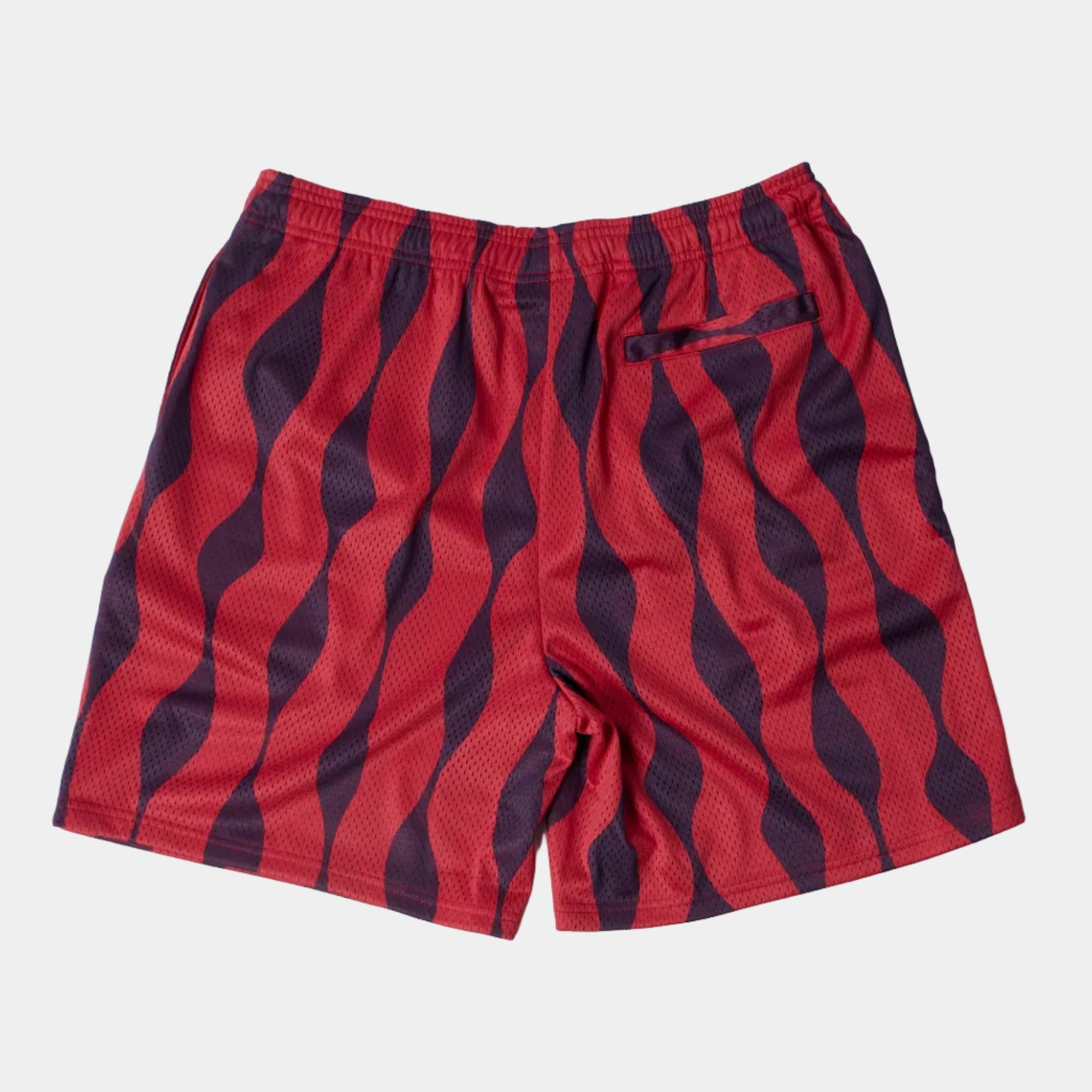 By Parra Waved Mesh Shorts - Red