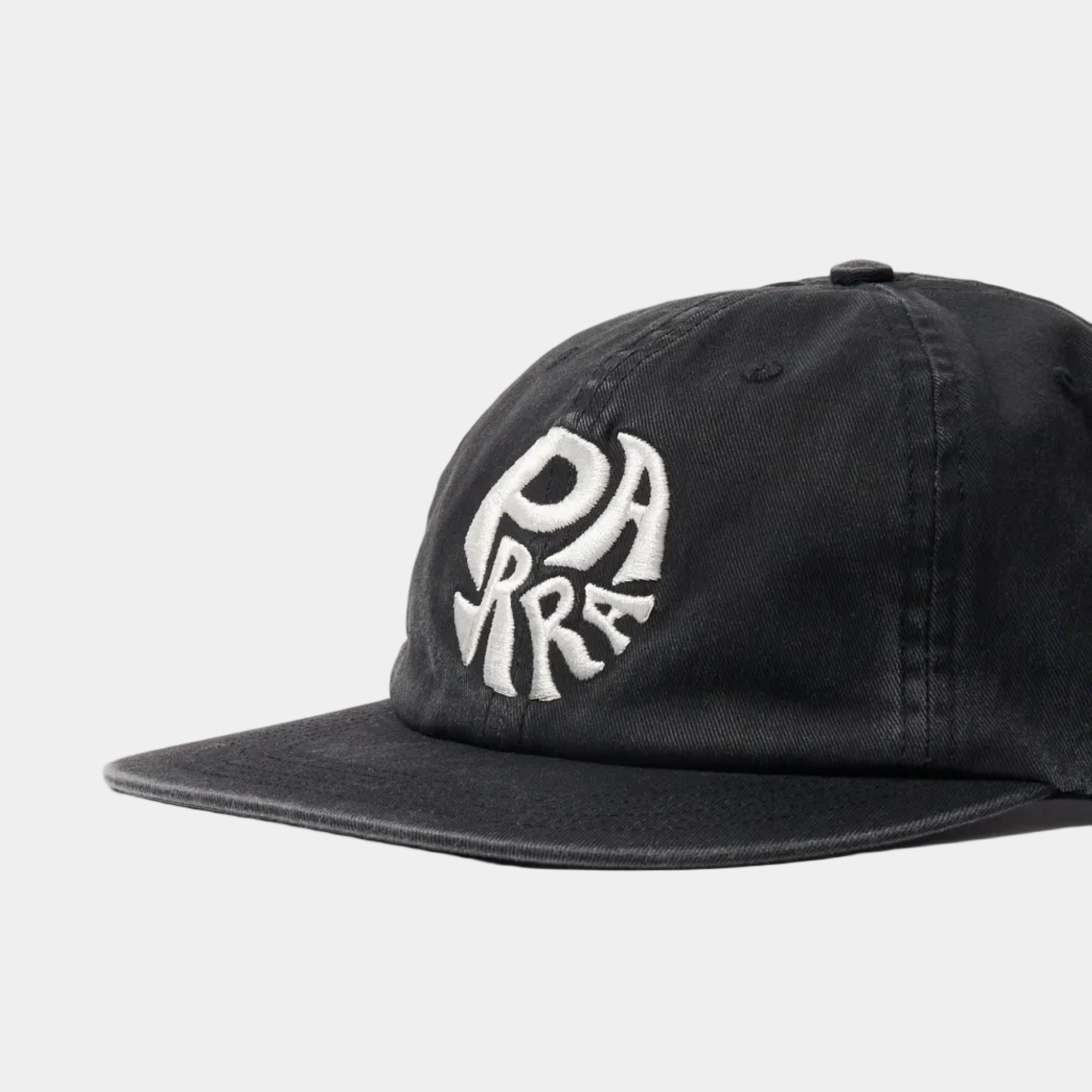 By Parra 1976 Logo 6 Panel Hat - Black