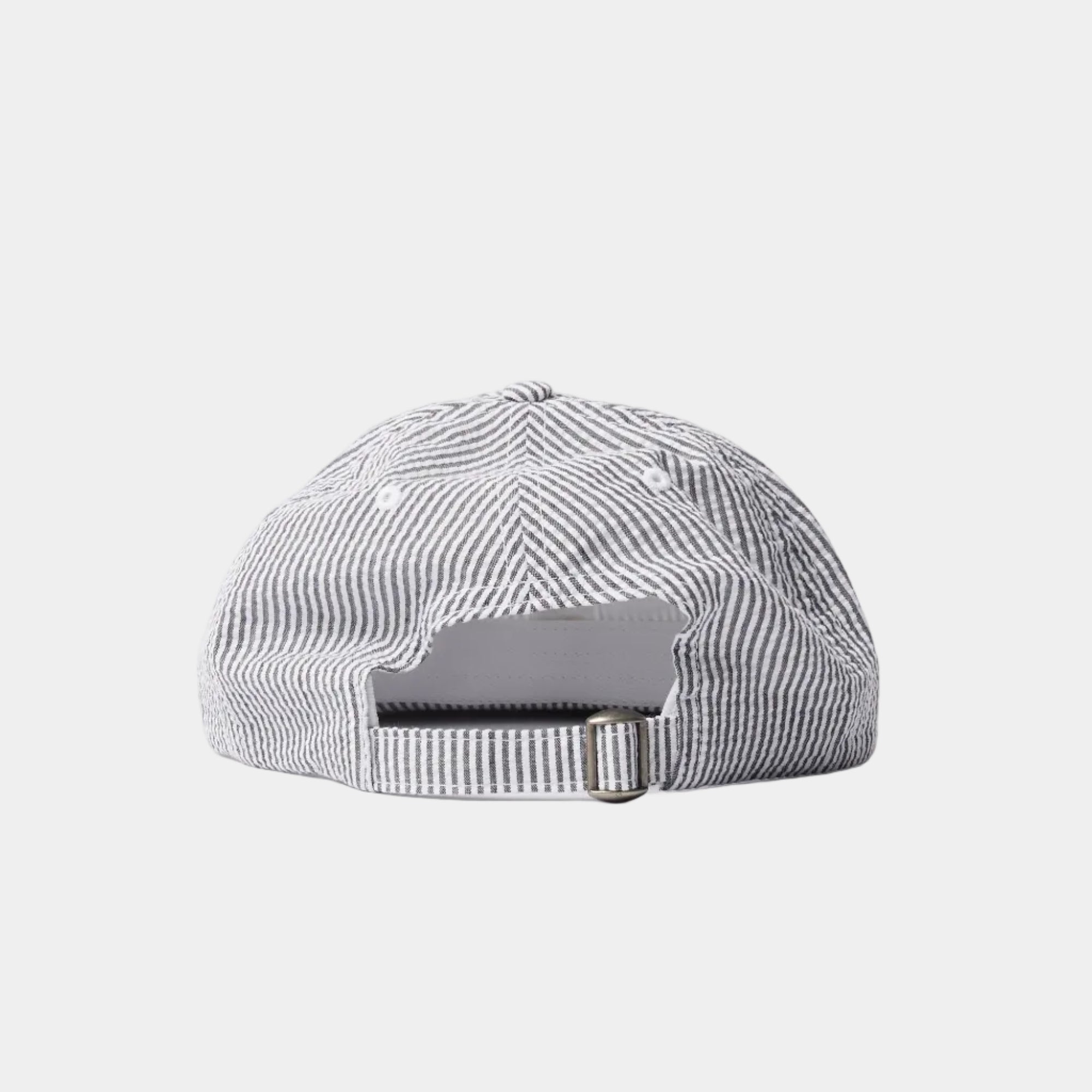 By Parra Signature 6 Panel Hat - Black Seersucker