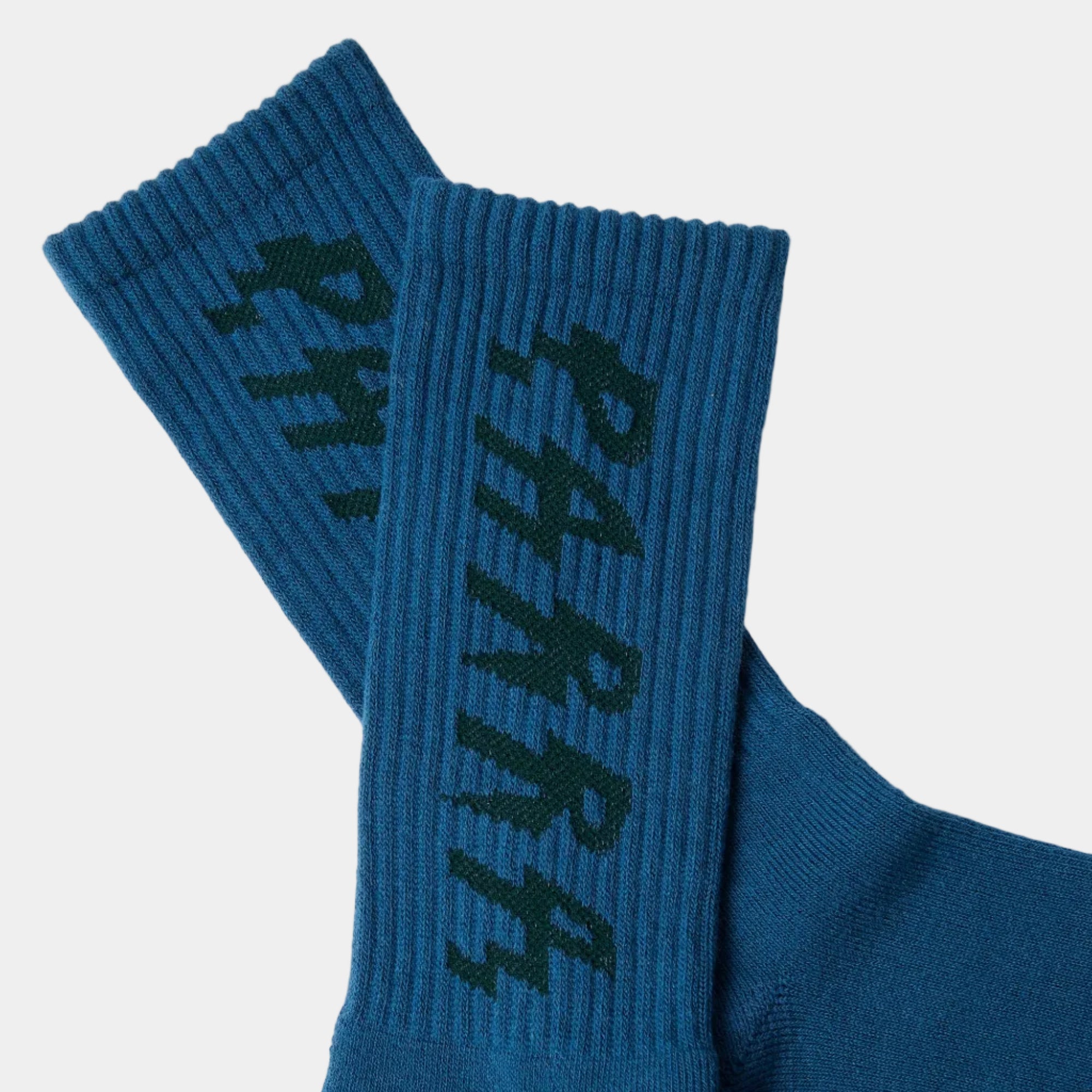 By Parra Spiked Crew Socks - Dark Mallard Green